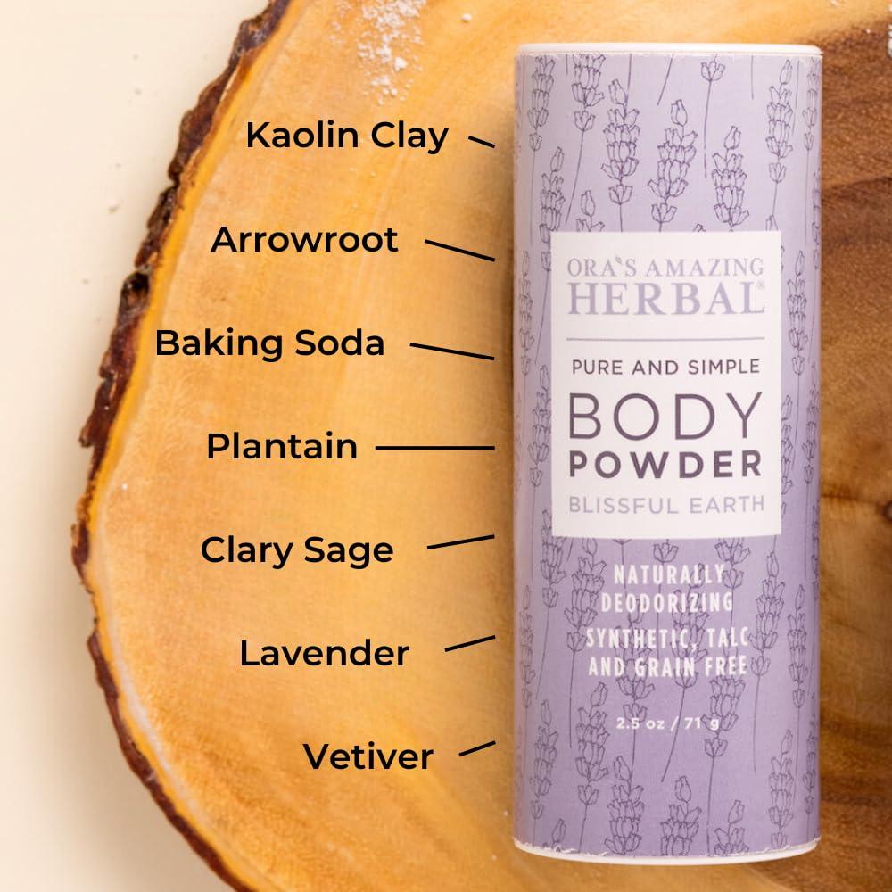 Polvo Corporal Libre de Talco Ora's Amazing Herbal 70.9 g