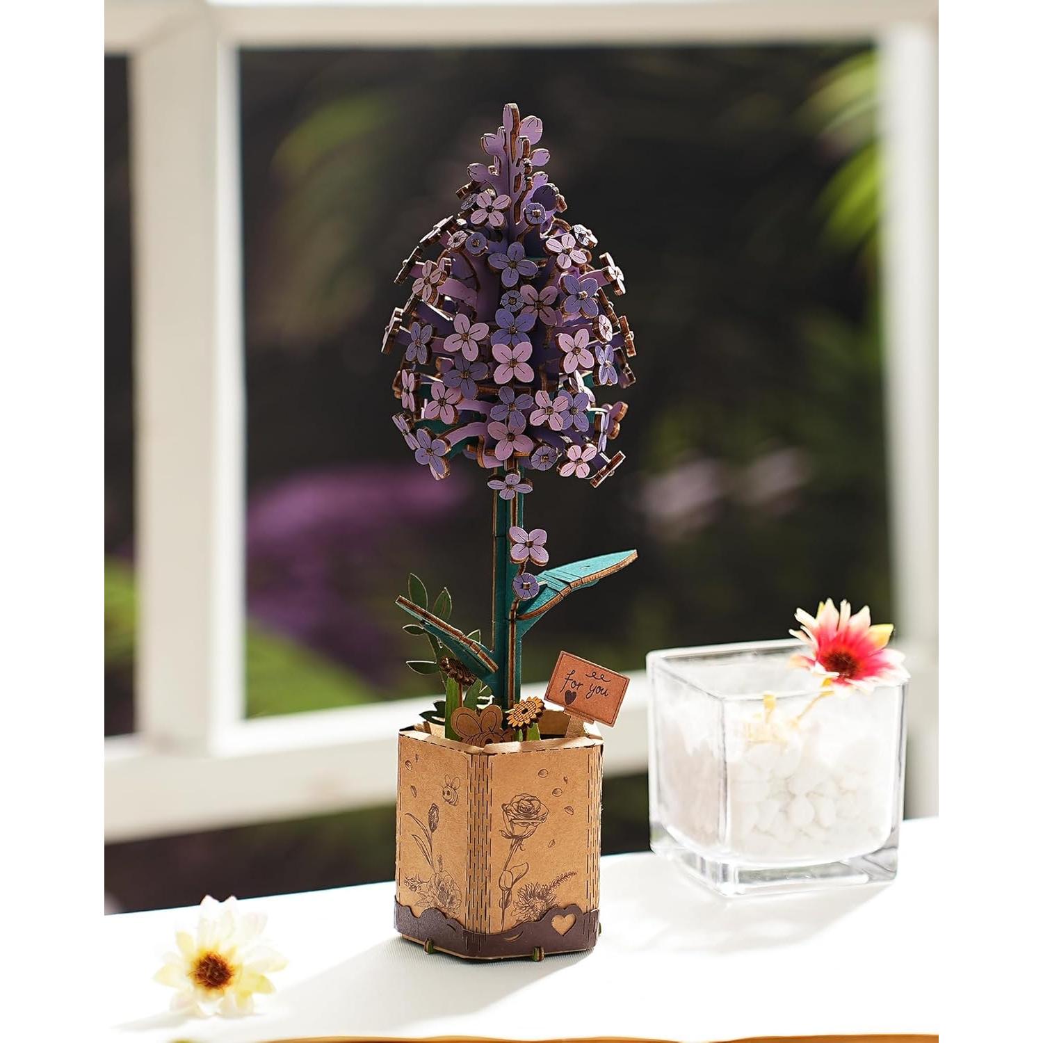 Rompecabezas 3D de Madera Wowood Lila 154 Piezas