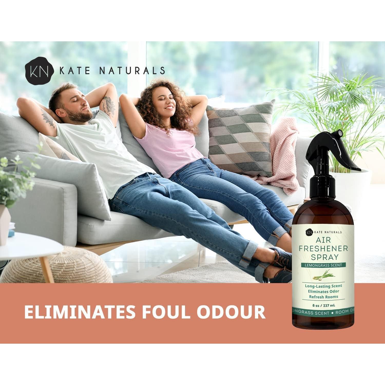 Spray Ambientador Natural Kate Naturals 236.6 ml Hierba Limón