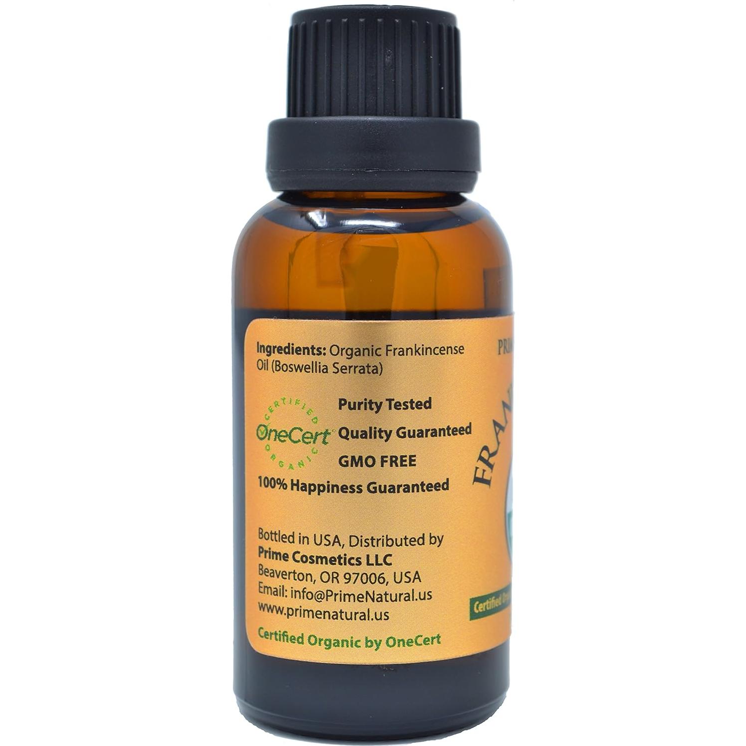 Aceite Esencial de Incienso Orgánico Prime Natural 30ml Puro