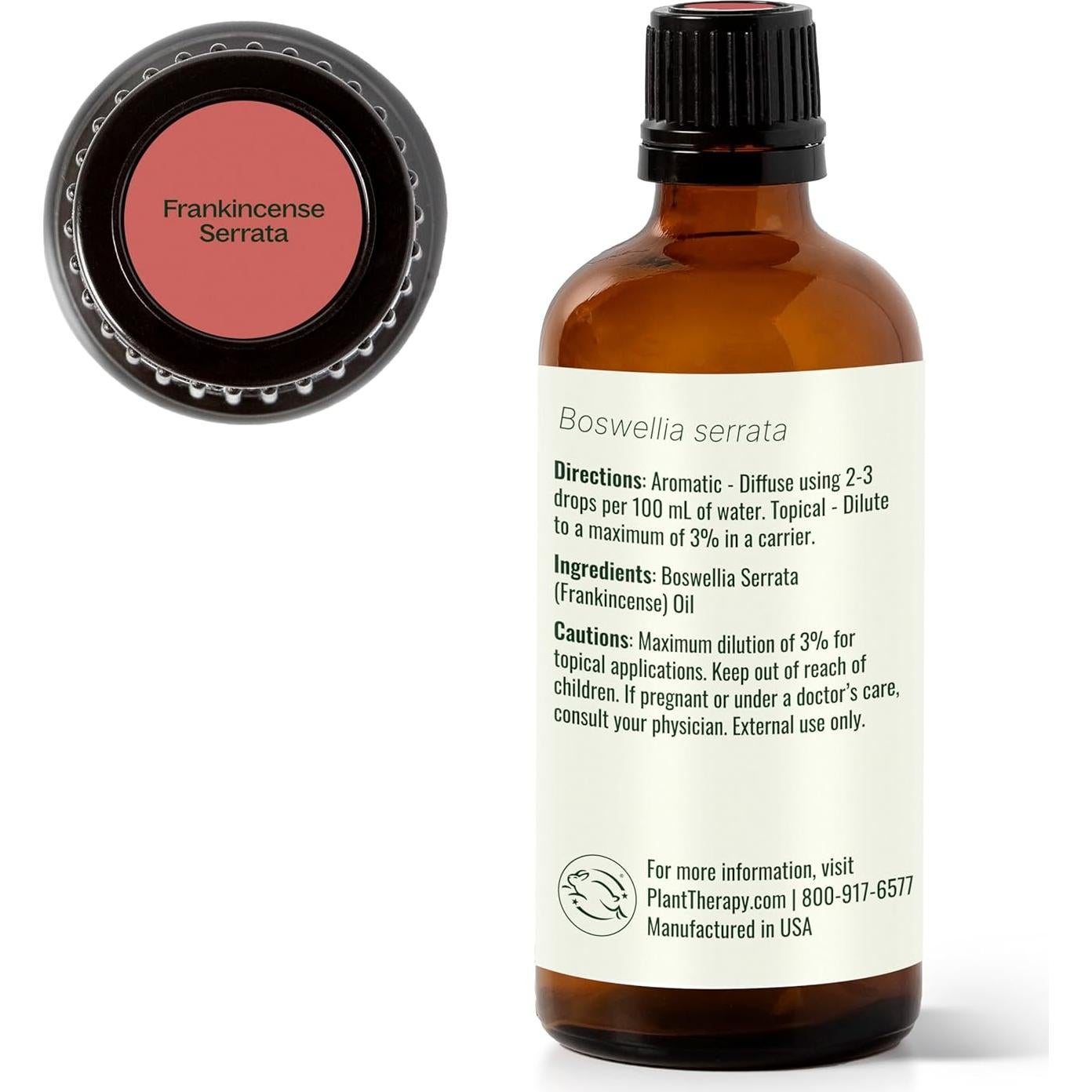 Aceite Esencial de Incienso Serrata 100% Puro 100 mL Plant Therapy