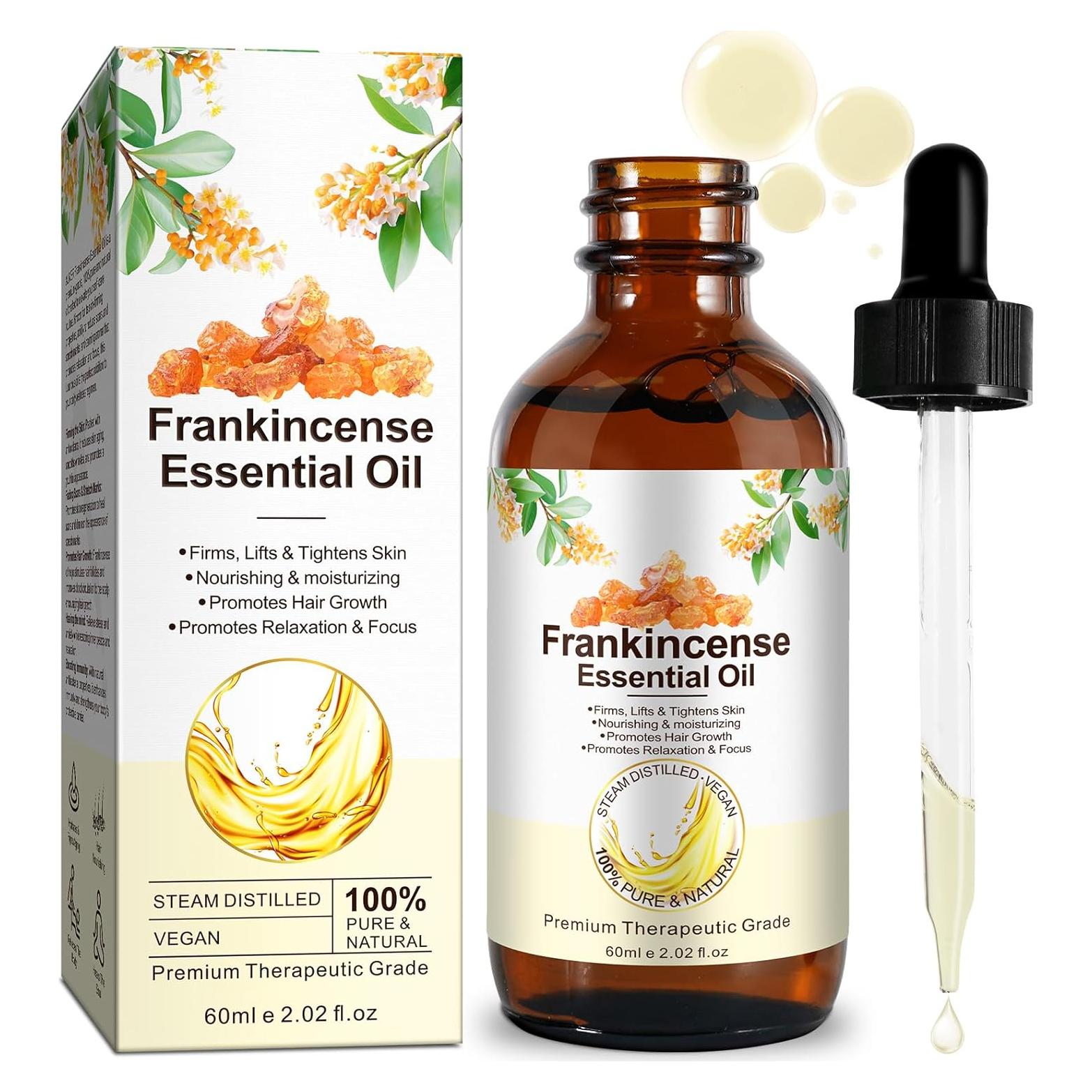 Aceite Esencial de Incienso Orgánico Rulviou 60ml - Aromaterapia y Cuidado de la Piel