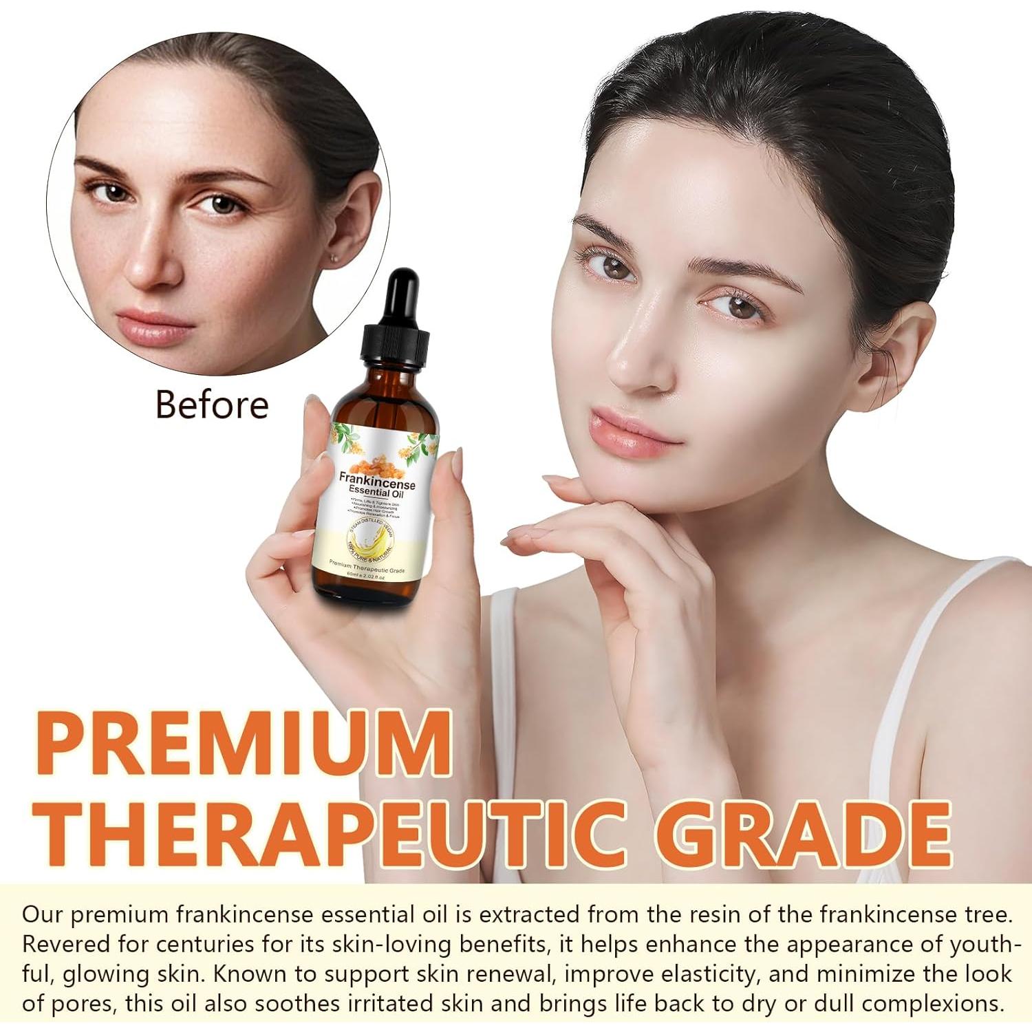 Aceite Esencial de Incienso Orgánico Rulviou 60ml - Aromaterapia y Cuidado de la Piel