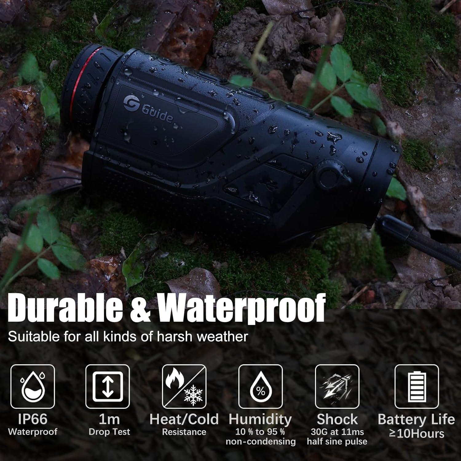 Monóculo Térmico Guide Sensmart TD431, Visión Nocturna 1371m