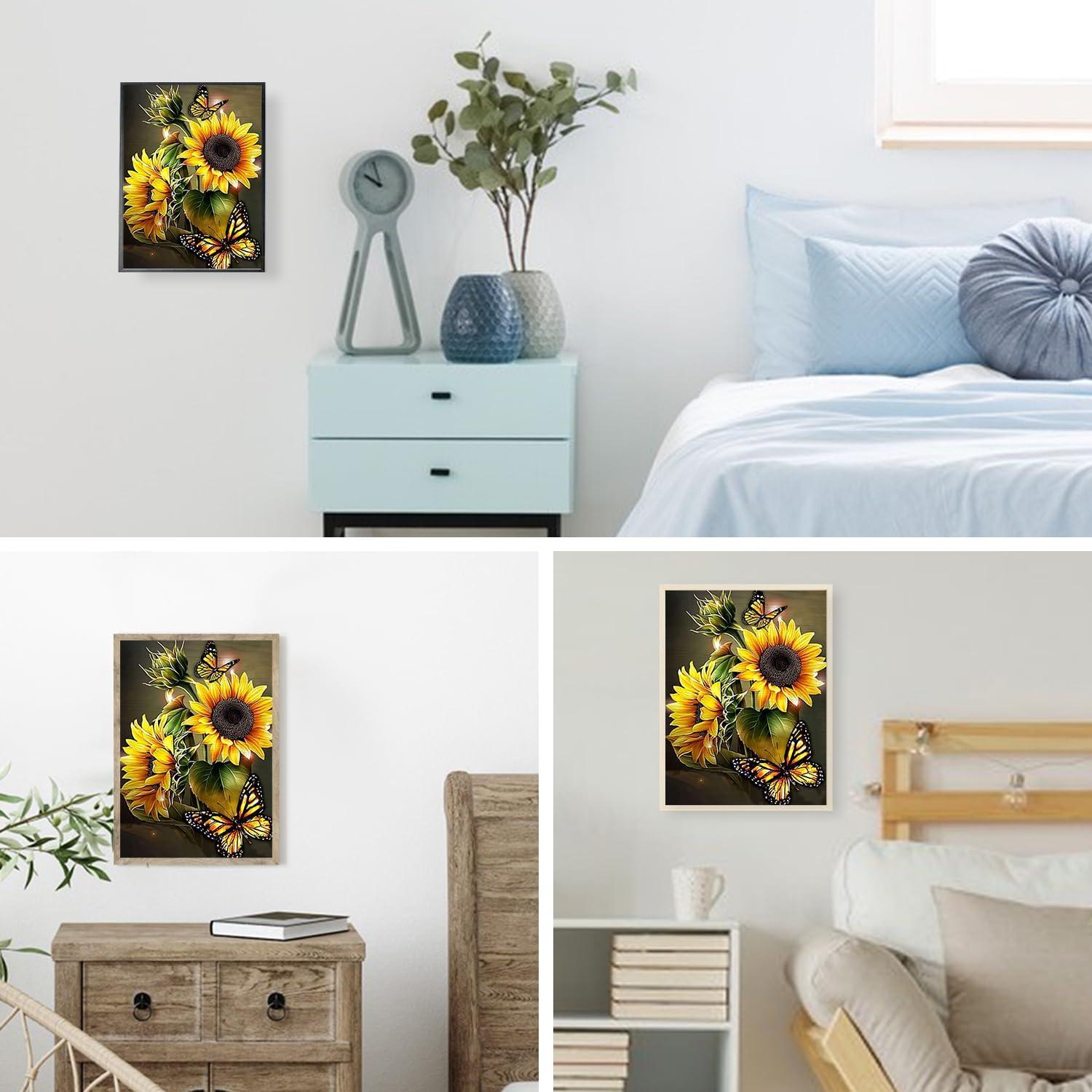 Kit de Pintura de Diamantes DKHDBD 30x40 cm Mariposa Amarilla