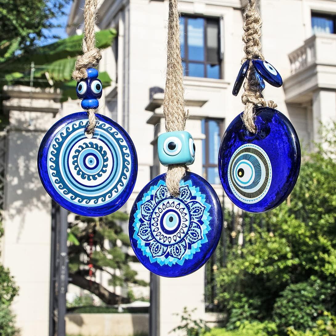 Amuleto Ojo Maligno Nazar de Vidrio 7.87 cm para Decoración
