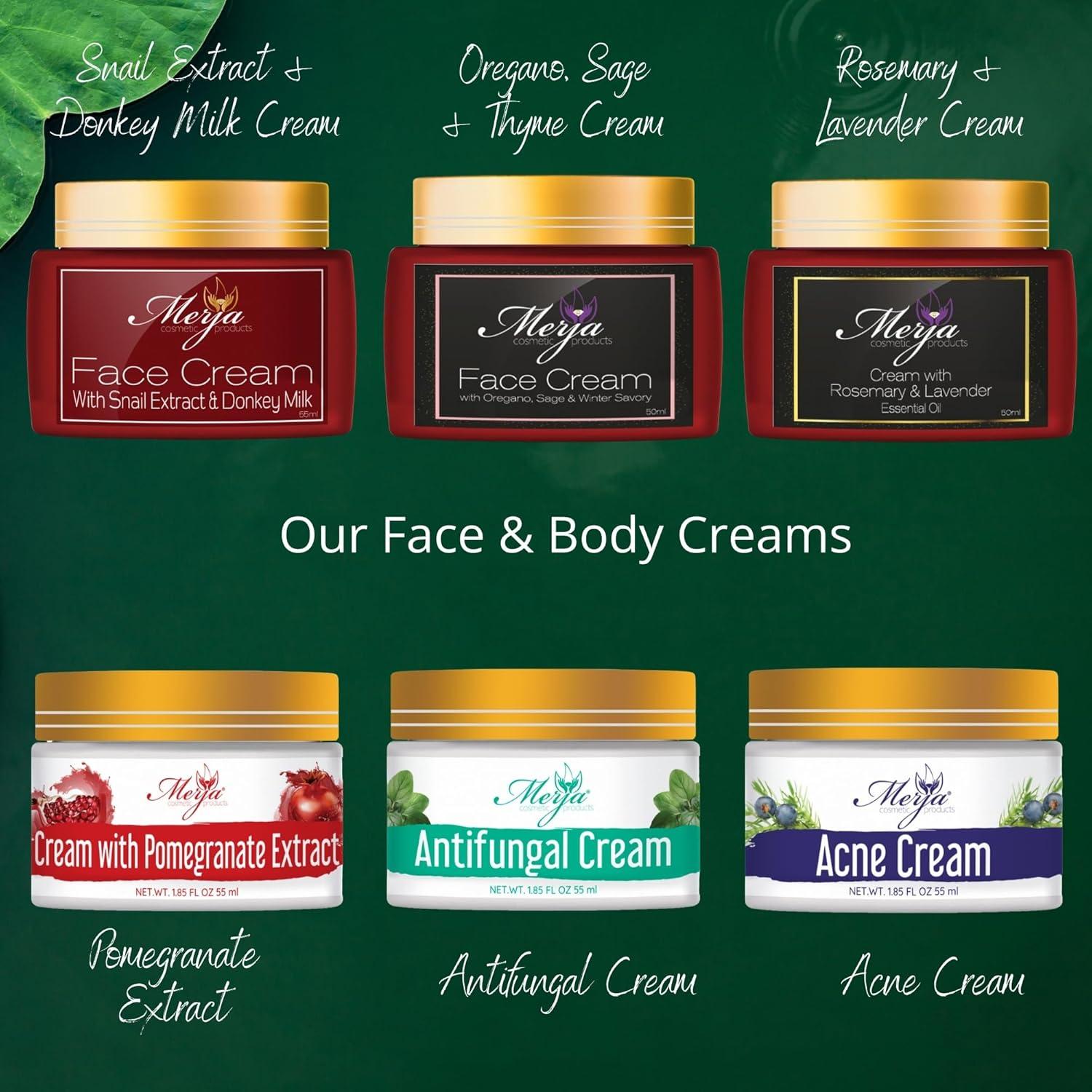 Crema Facial Merja 50ml - Hidratante con Colágeno y Aceites Esenciales