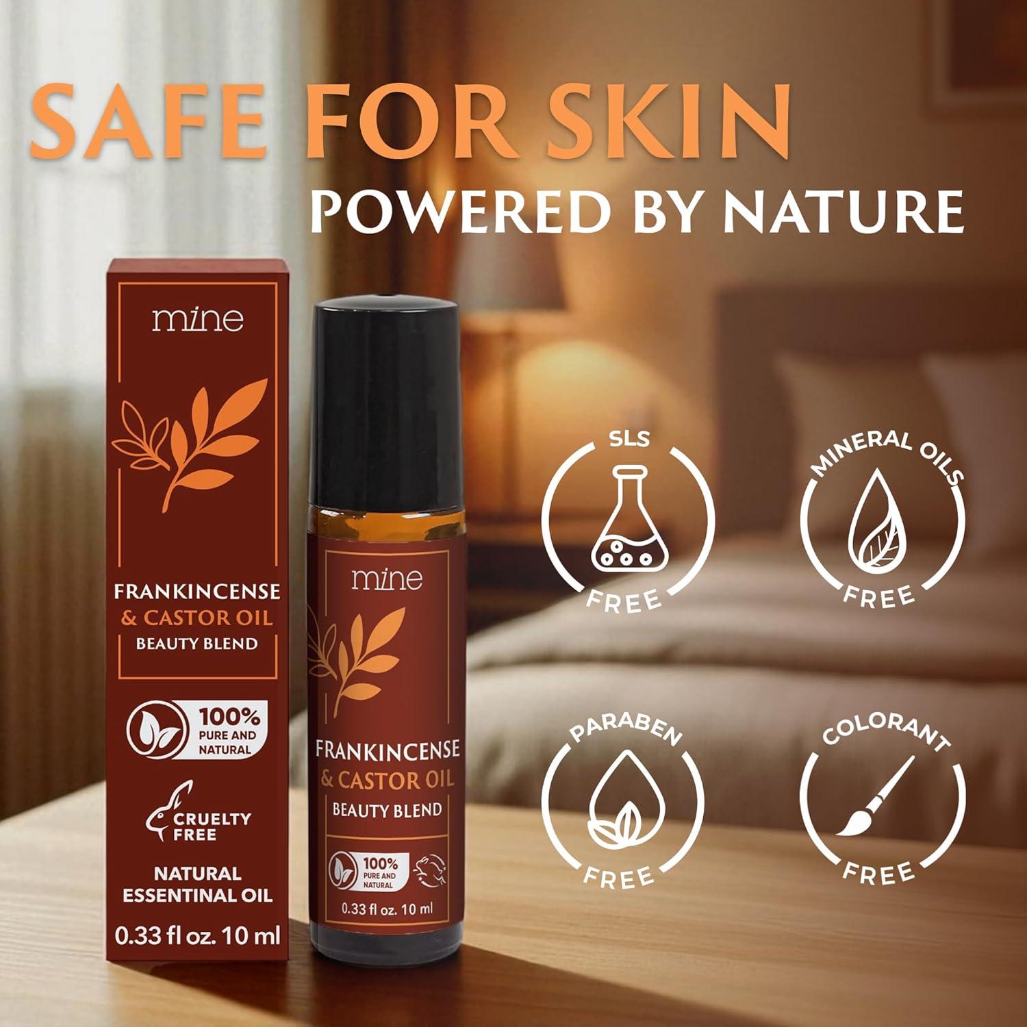 Aceite de Ricino y Incienso Roll On Mine 50g - Hidratante Ojos