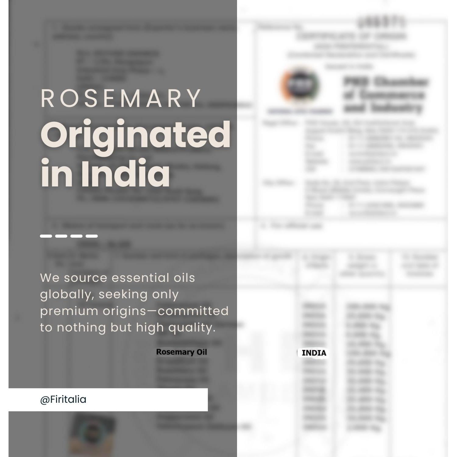 Aceite Esencial de Romero 118ml - 100% Puro para Cabello y Energía