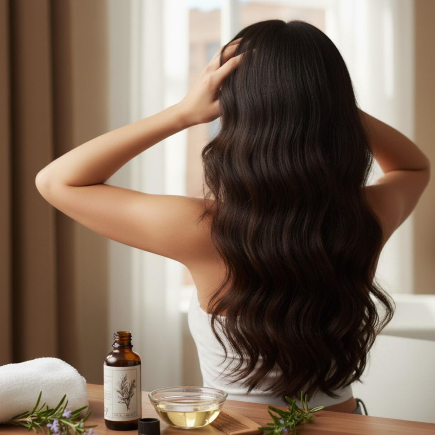 Aceite Esencial de Romero 118ml - 100% Puro para Cabello y Energía