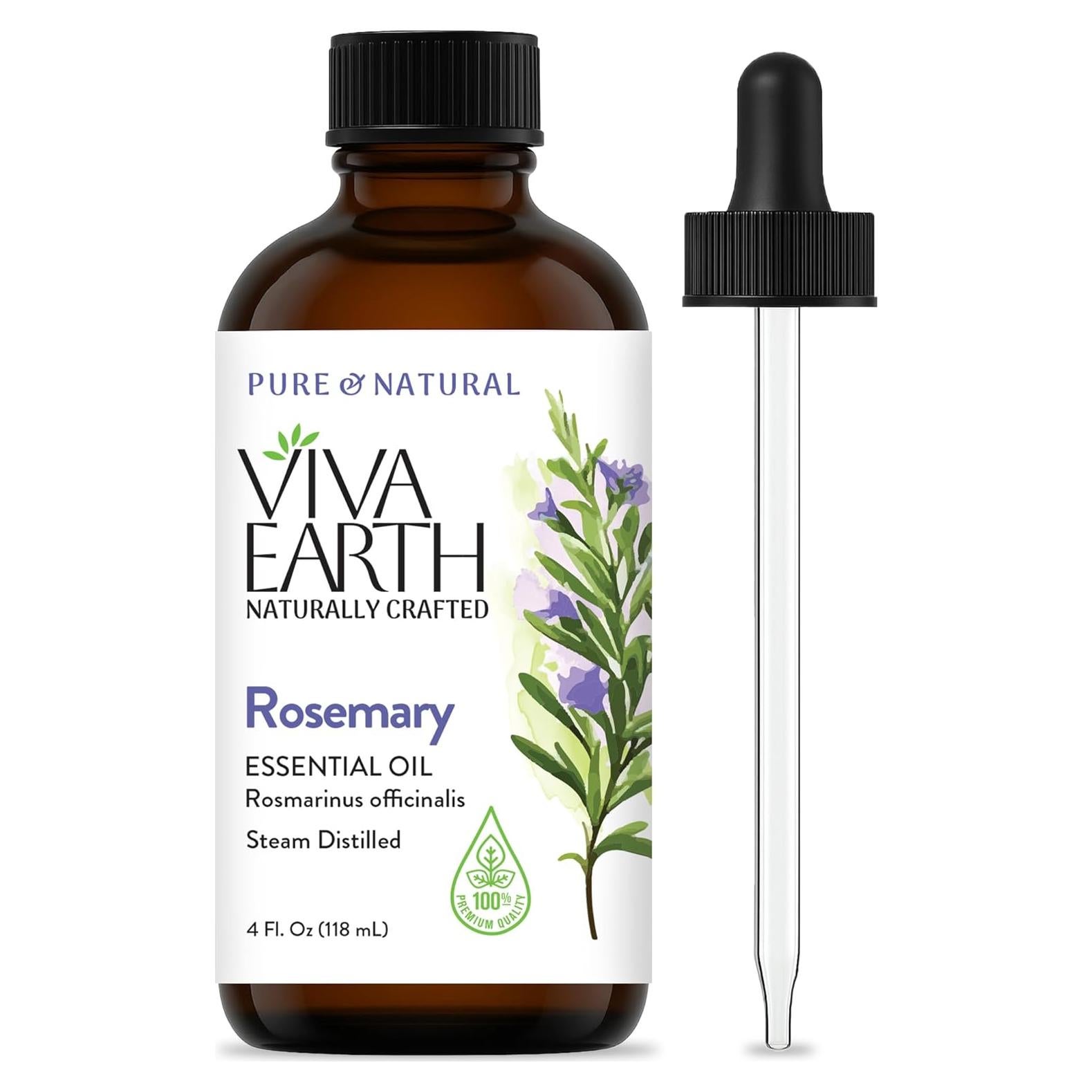 Aceite Esencial de Romero Viva Earth 113.4 ml - Puro y Natural