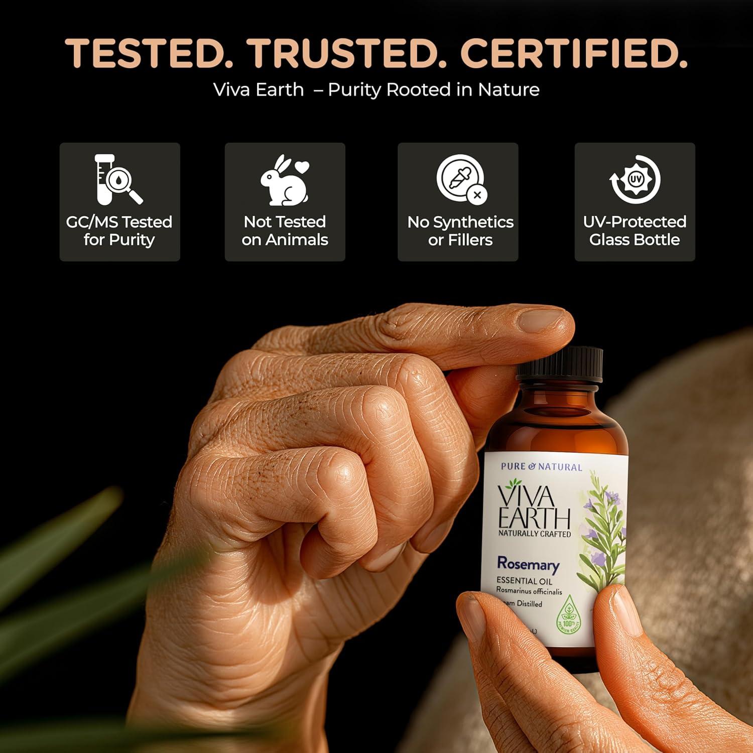 Aceite Esencial de Romero Viva Earth 113.4 ml - Puro y Natural