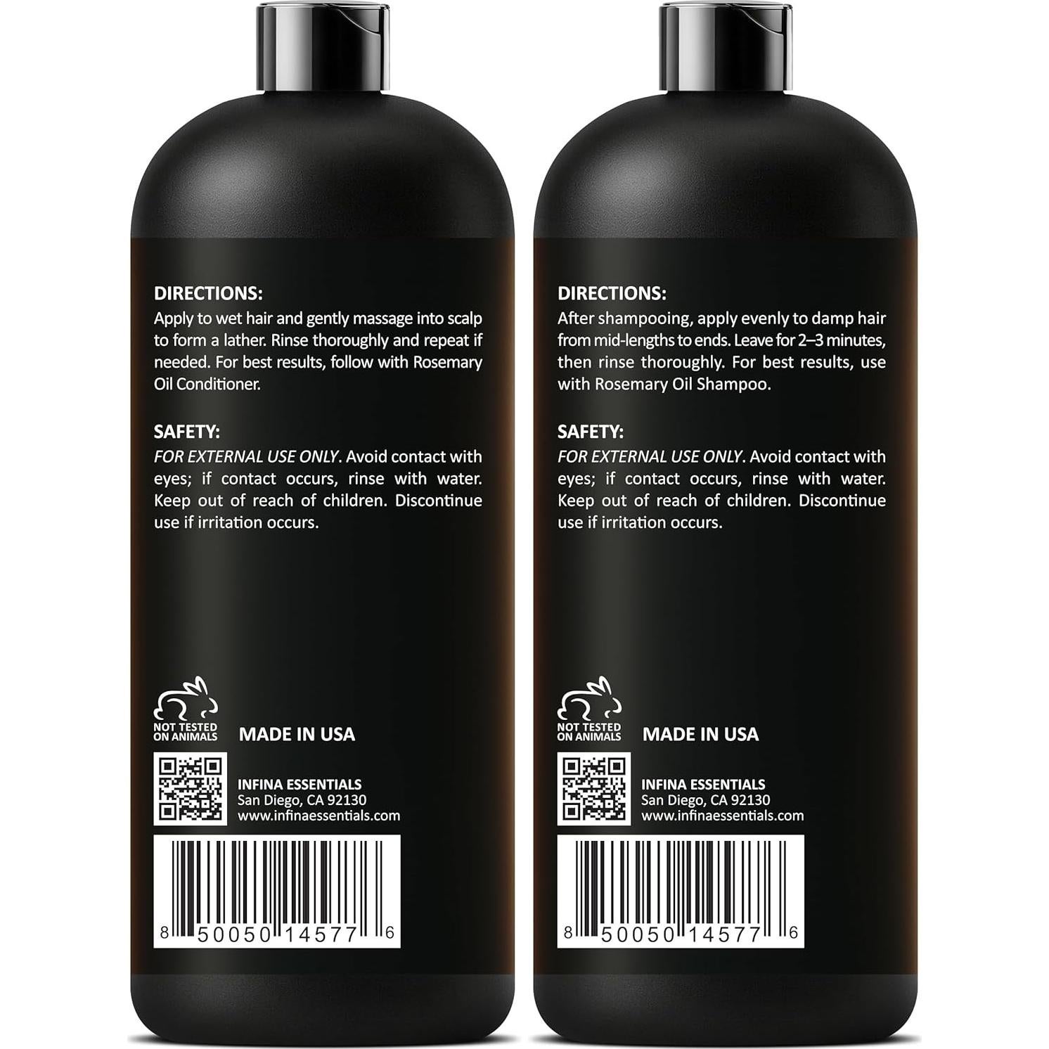 Conjunto Champú y Acondicionador Romero Batana 473 ml Sin Sulfatos