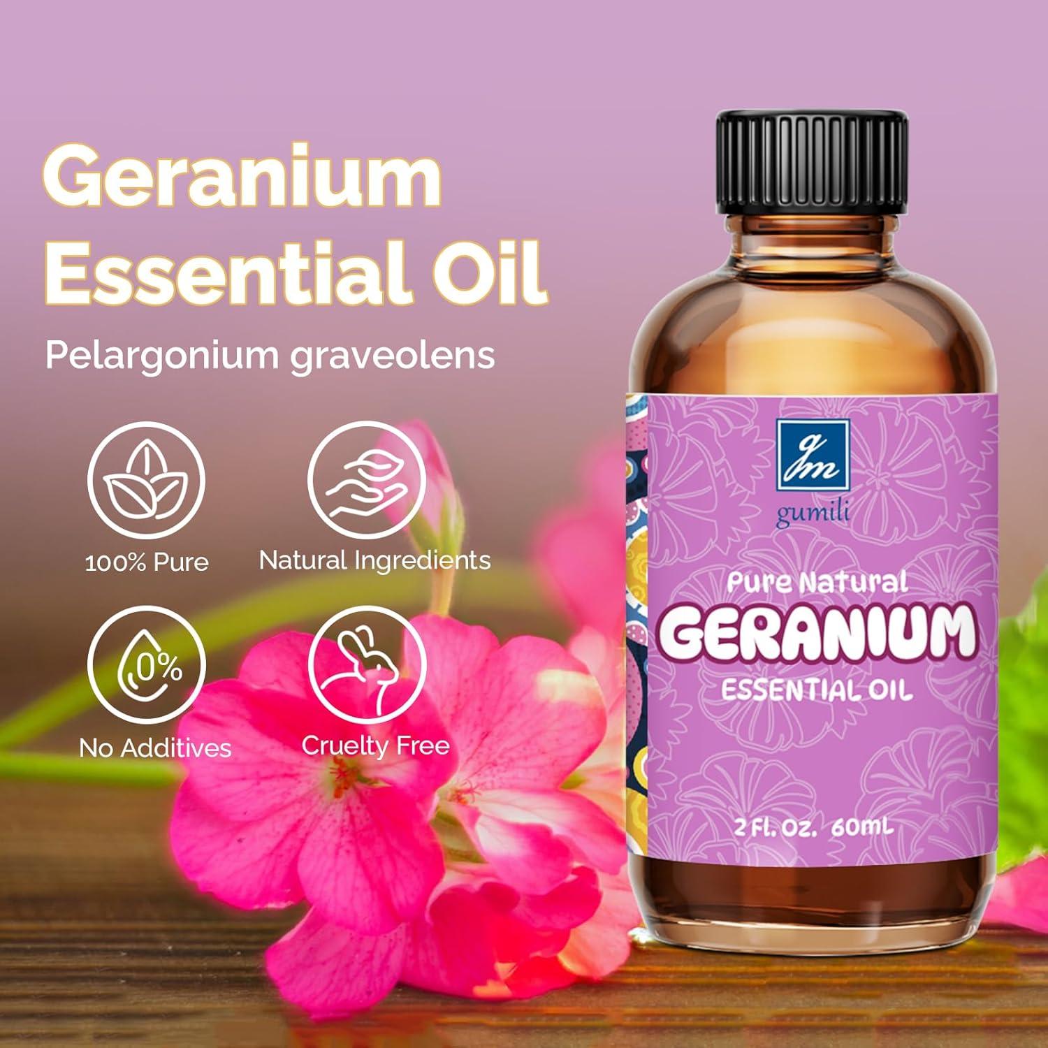 Aceite Esencial de Geranio Puro 60 ml - Gm Gumili