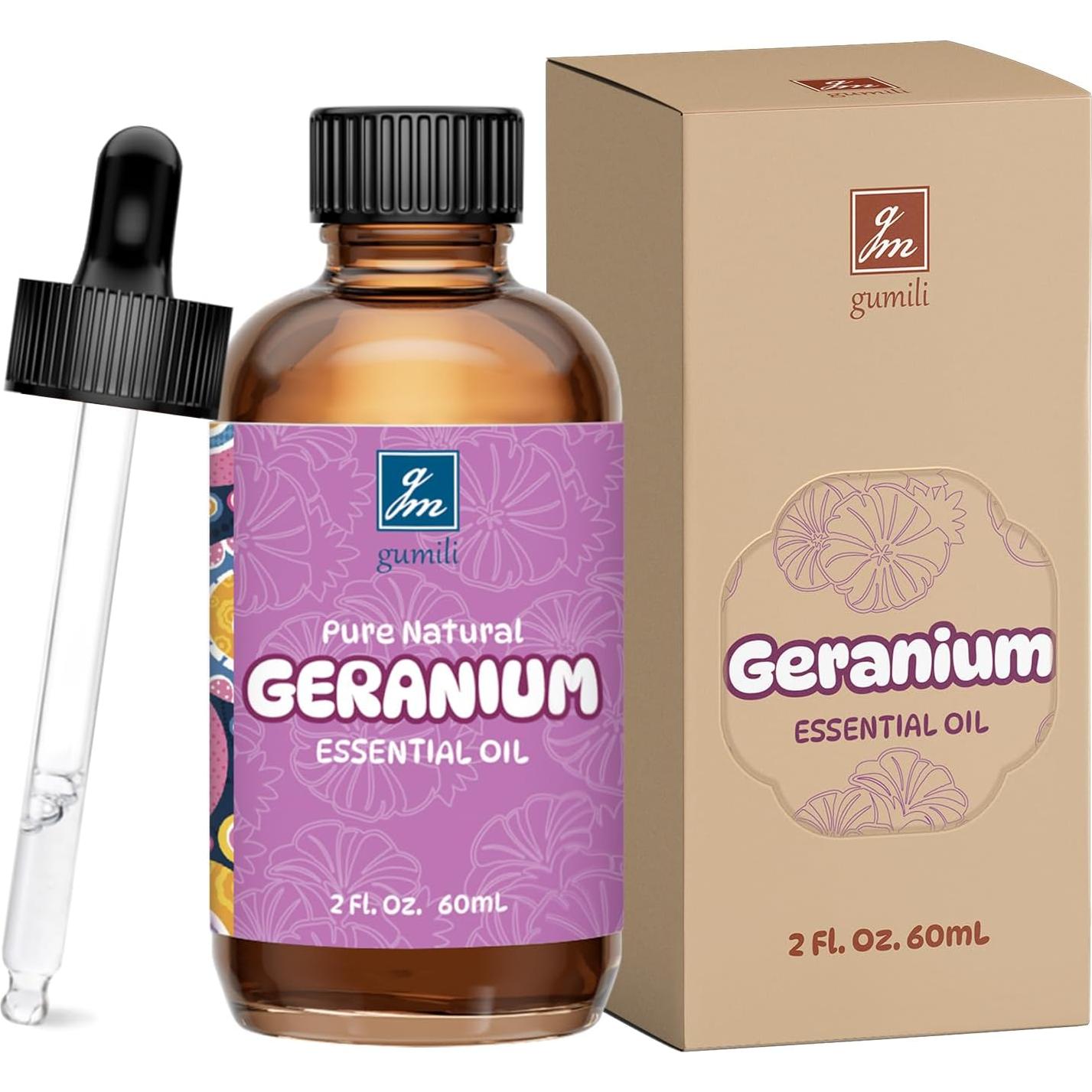 Aceite Esencial de Geranio Puro 60 ml - Gm Gumili