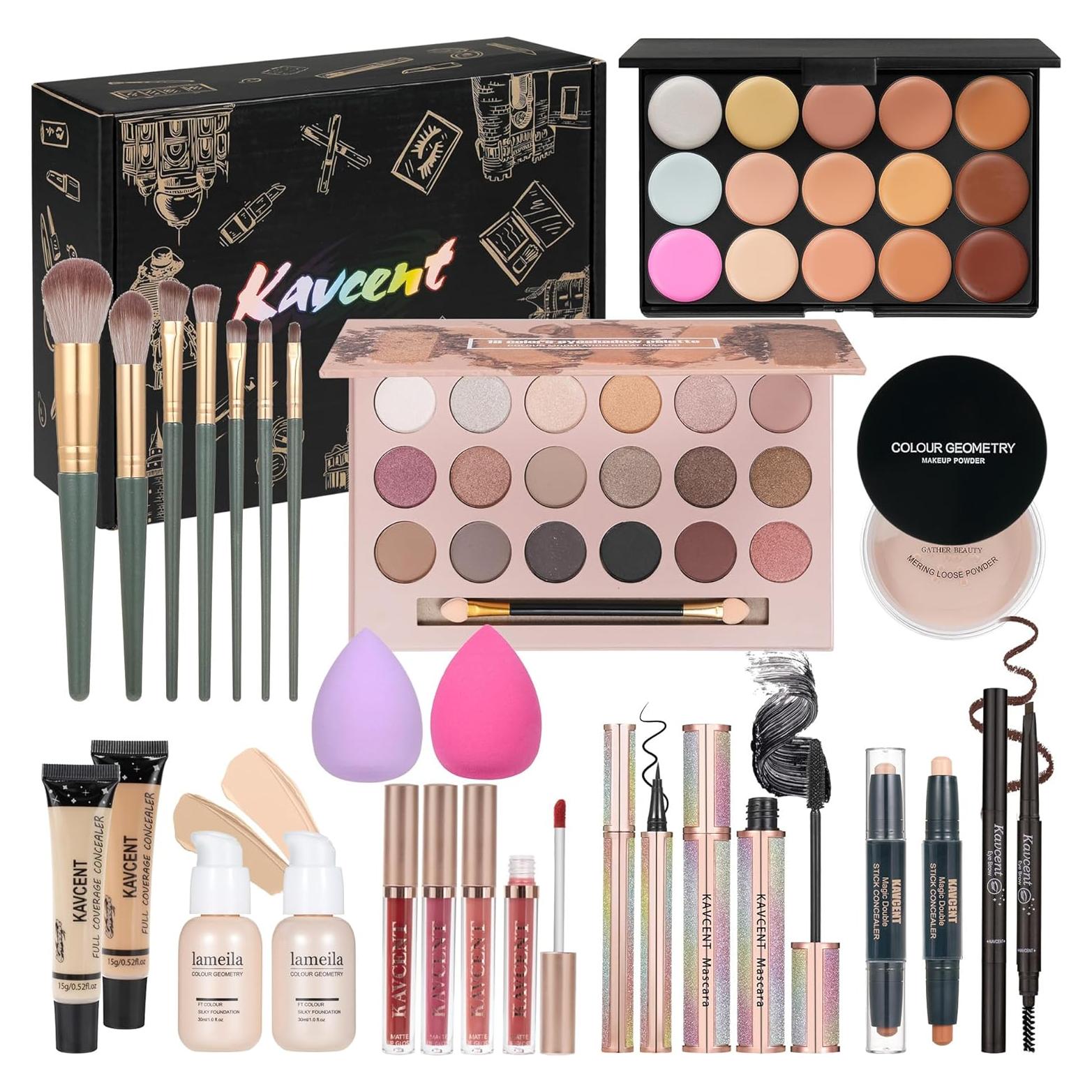 Kit de Maquillaje Completo KAVCENT para Mujeres y Adolescentes