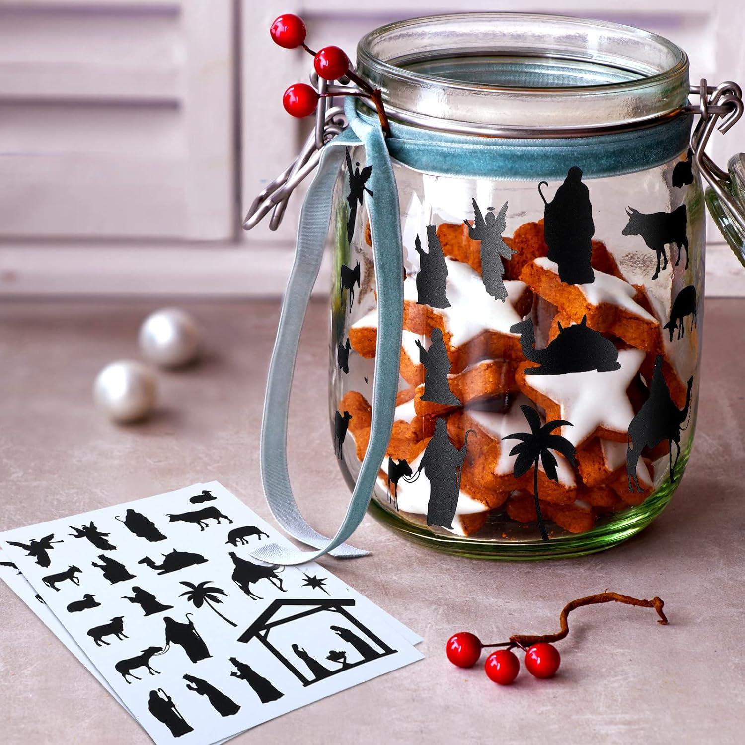 Calcomanías Religiosas de Natividad Chinco 480 Piezas con Luces LED