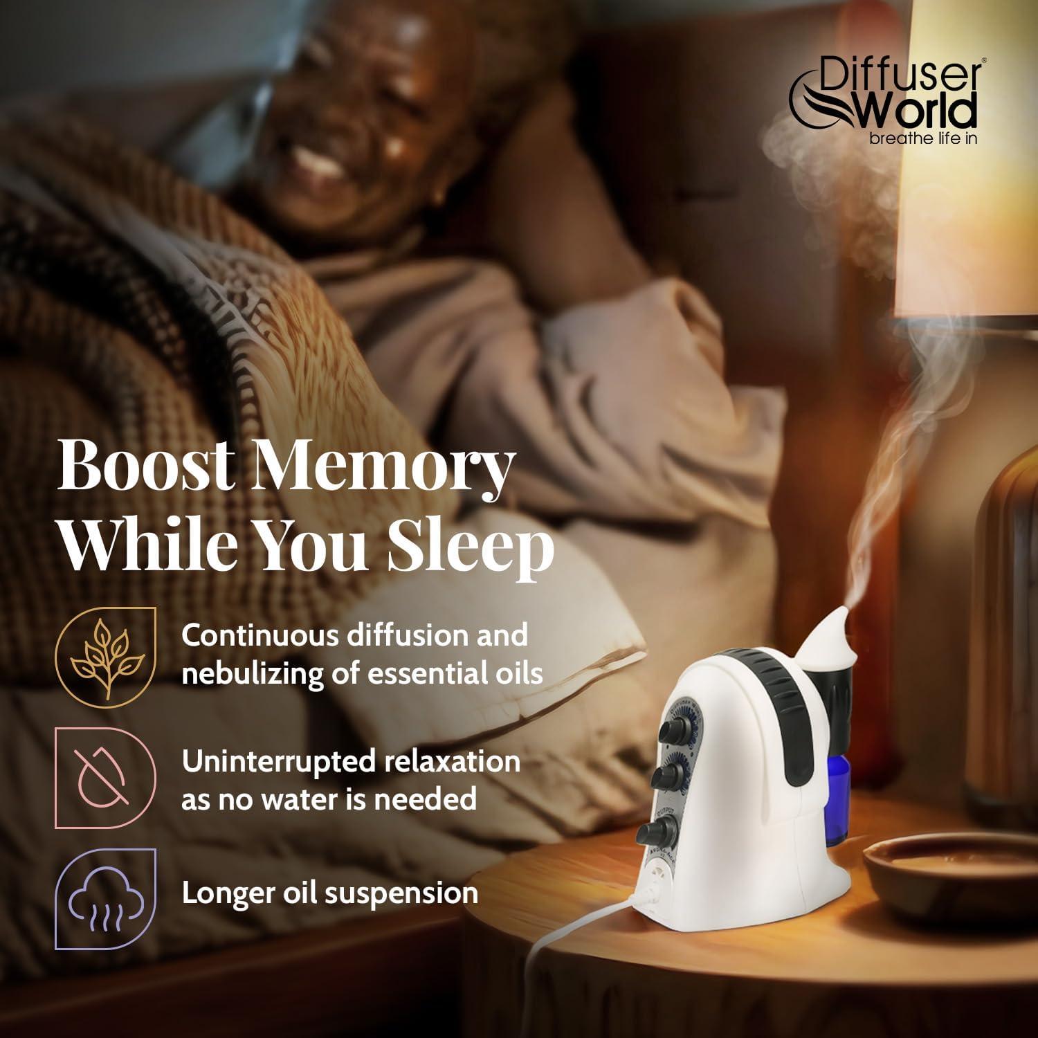 Difusor de Aromas Sin Agua Diffuser World Negro 110V