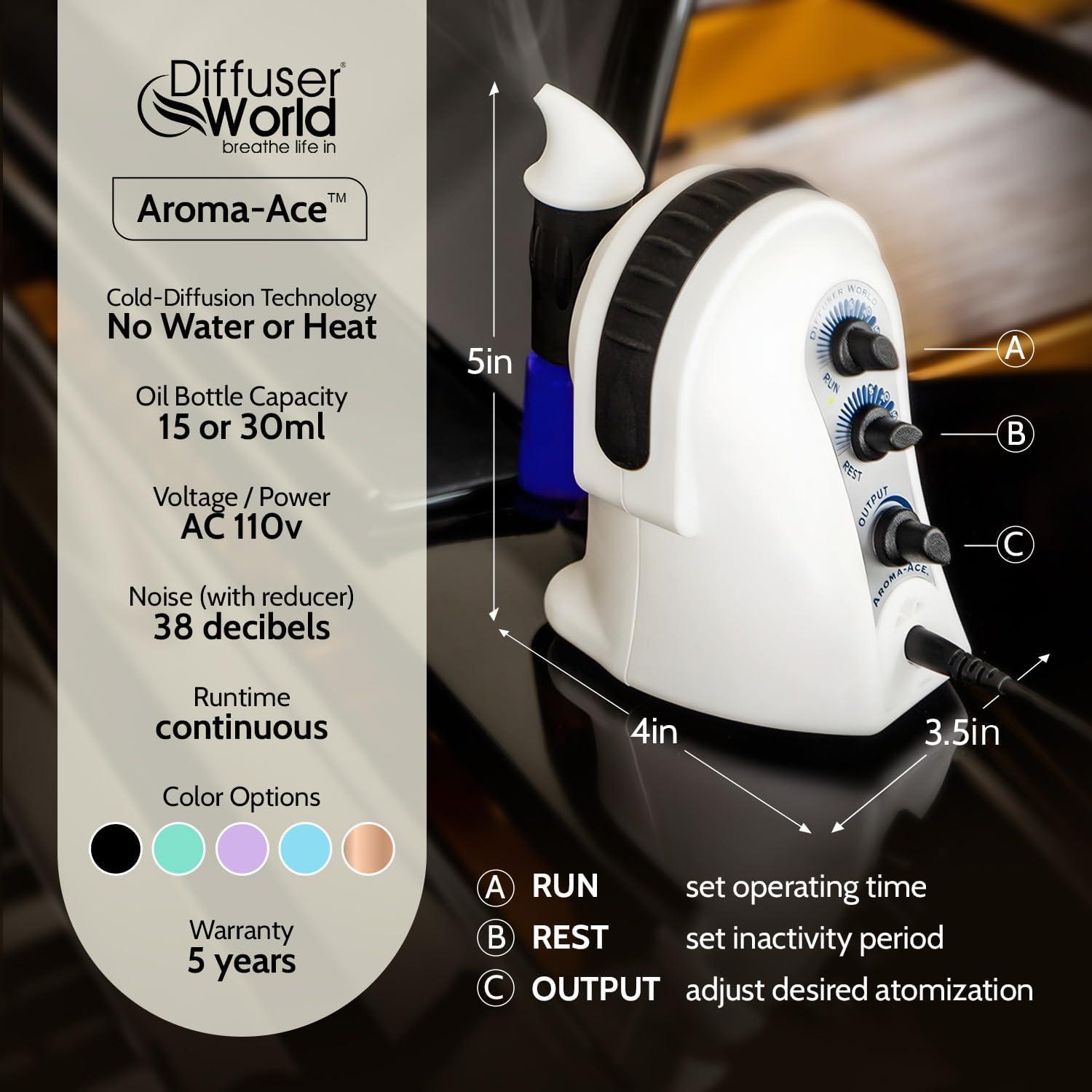 Difusor de Aromas Sin Agua Diffuser World Negro 110V