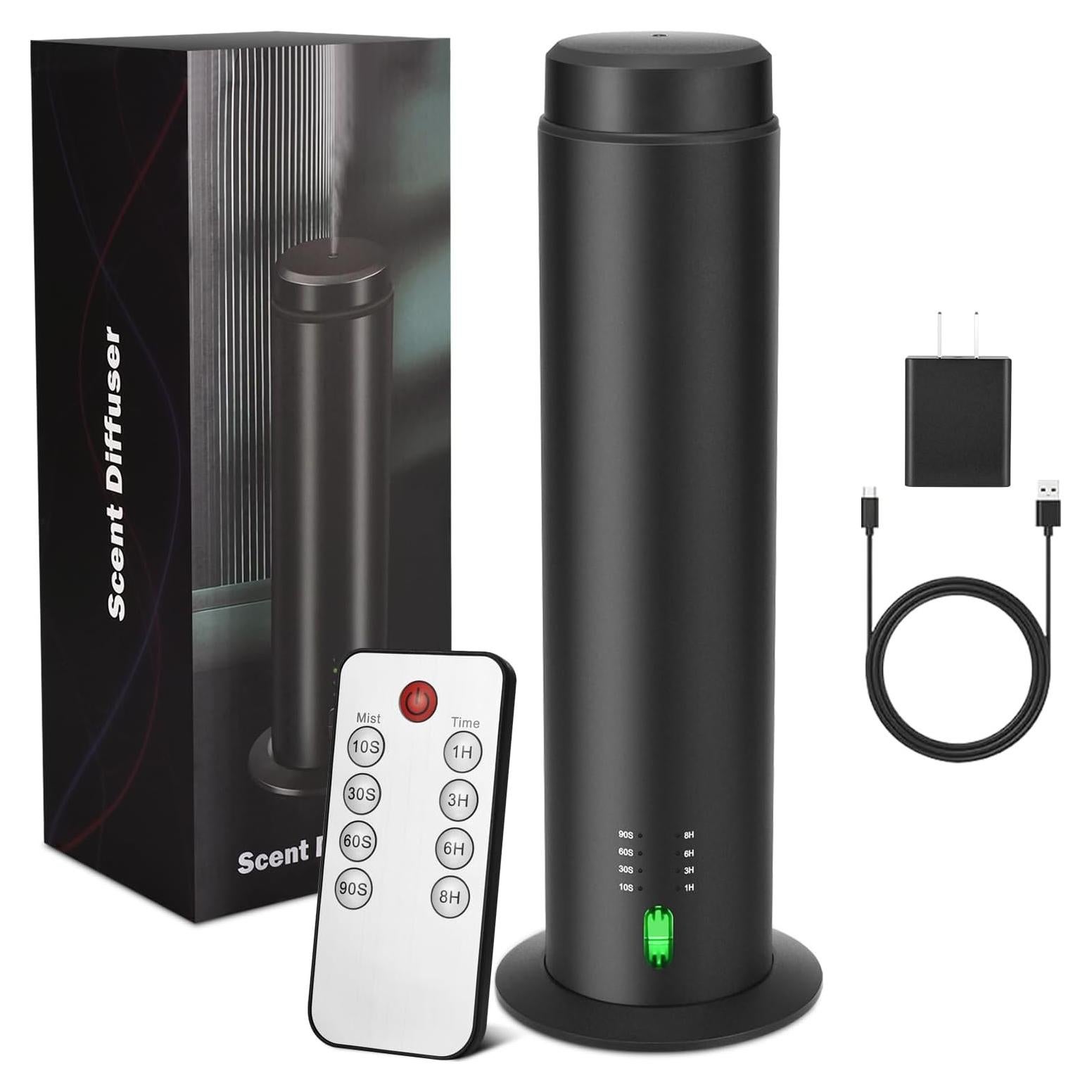 Difusor de Aceite Esencial GMSYSW 200ml Negro para Habitaciones