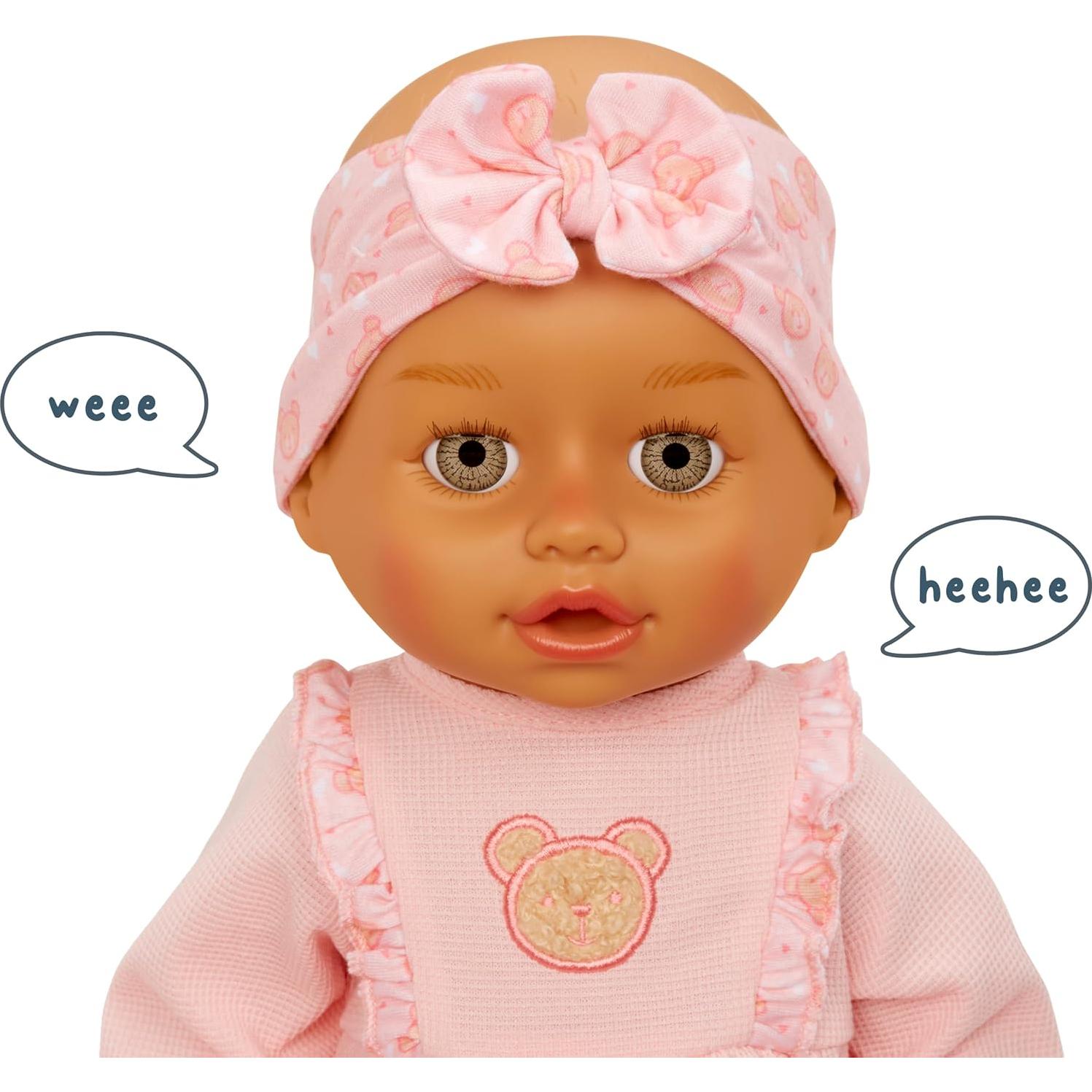 Muñeca Bebé Nacido Aprende a Caminar Olivia - Ojos Grises-Verdes