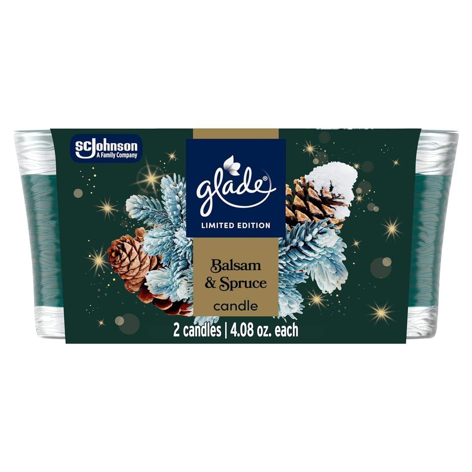 Vela Aromática Glade Balsam & Spruce 115g - 2 Unidades