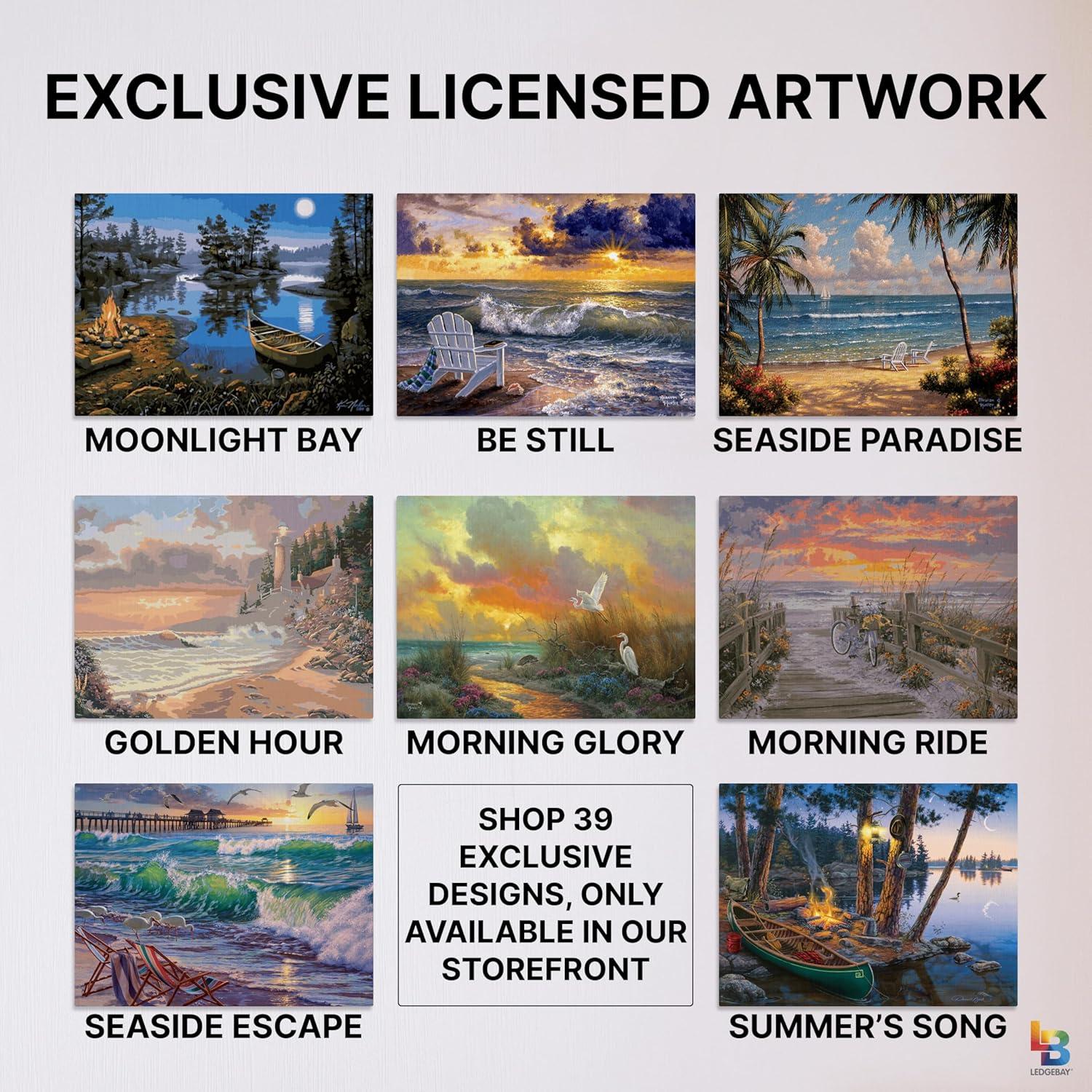 Kit de Pintura por Números Ledgebay 30x40 cm Acrílica