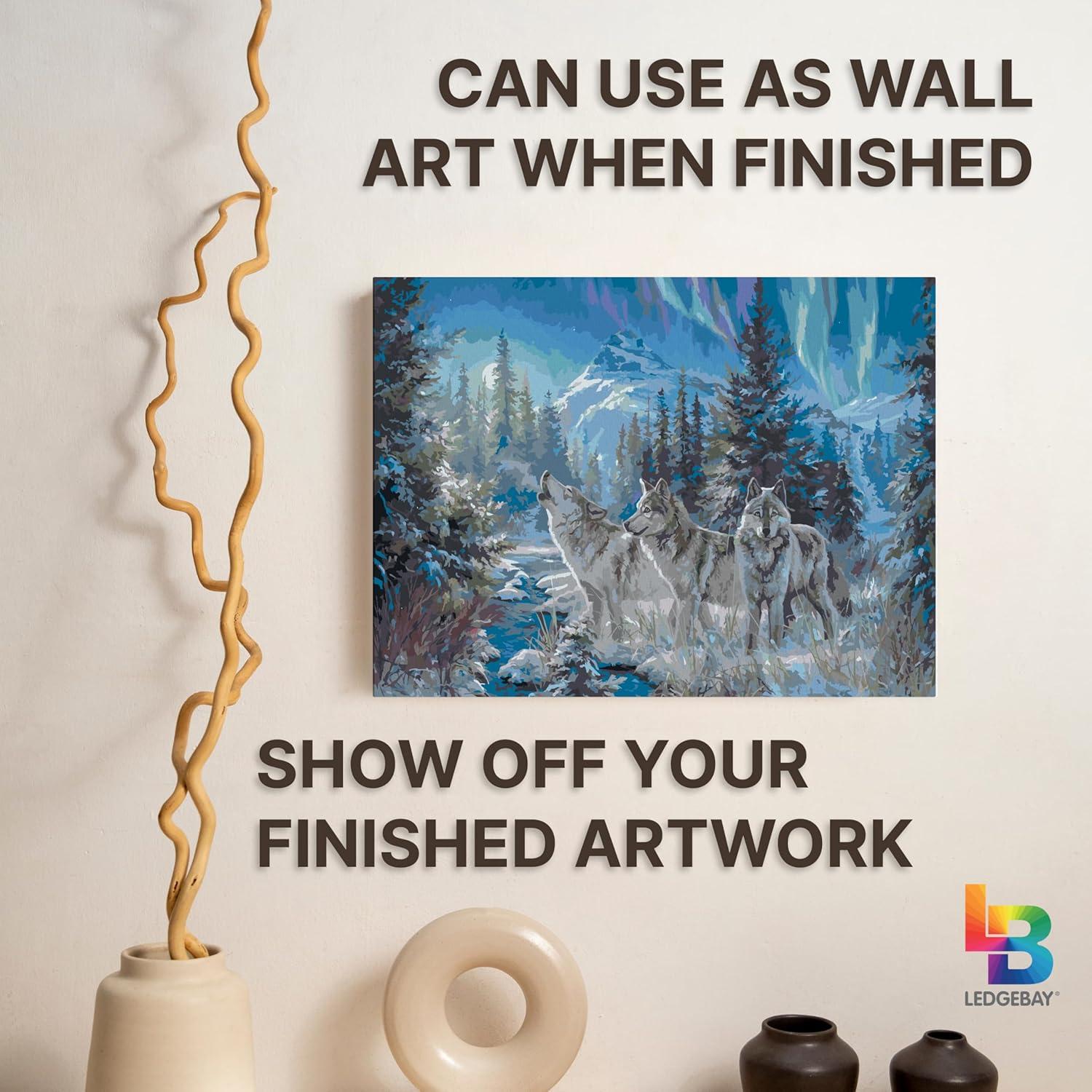 Kit de Pintura por Números Ledgebay 30x40 cm Acrílica