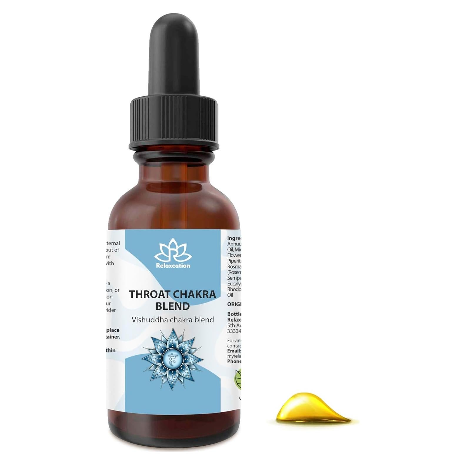 Aceite Botánico Relaxcation para Chakra de la Garganta 59 ml