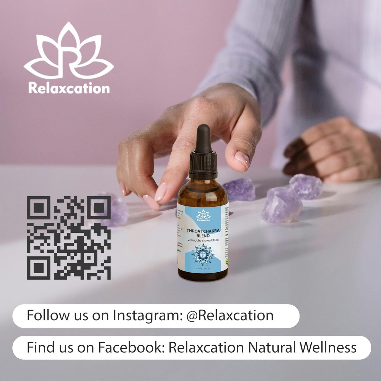 Aceite Botánico Relaxcation para Chakra de la Garganta 59 ml