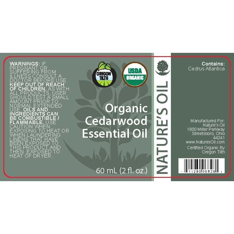 Aceite Esencial de Madera de Cedro Nature's Oil 60ml Orgánico
