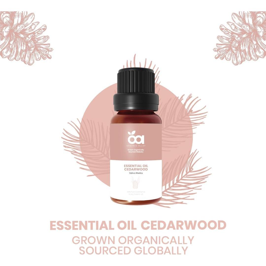 Aceite Esencial de Madera de Cedro Organic Alley 10 ml Puro