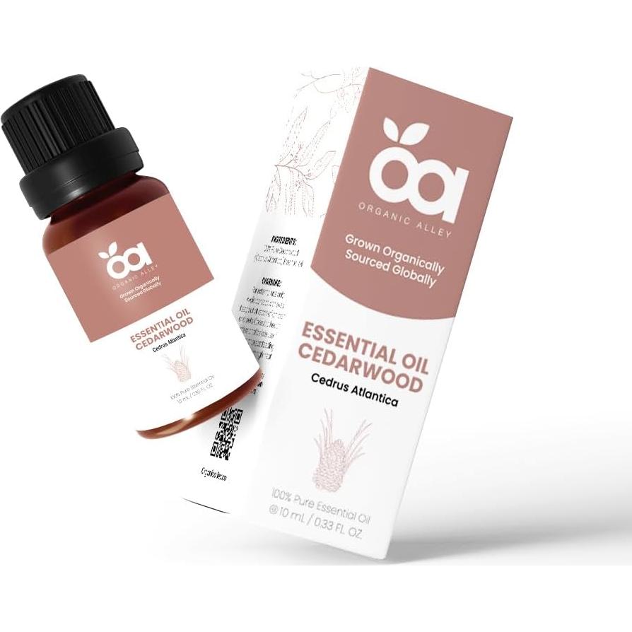 Aceite Esencial de Madera de Cedro Organic Alley 10 ml Puro