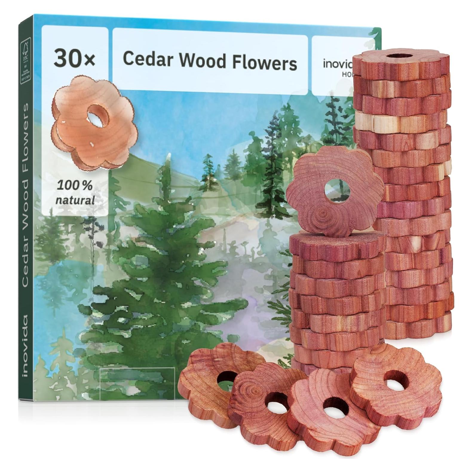 30 Anillos de Madera de Cedro Americano - Ambientador Natural