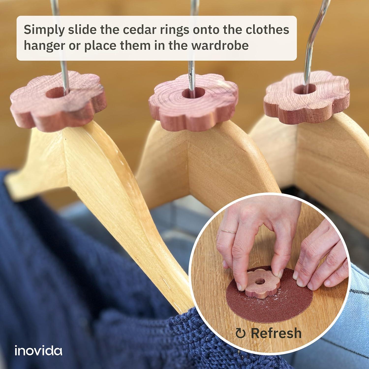 30 Anillos de Madera de Cedro Americano - Ambientador Natural