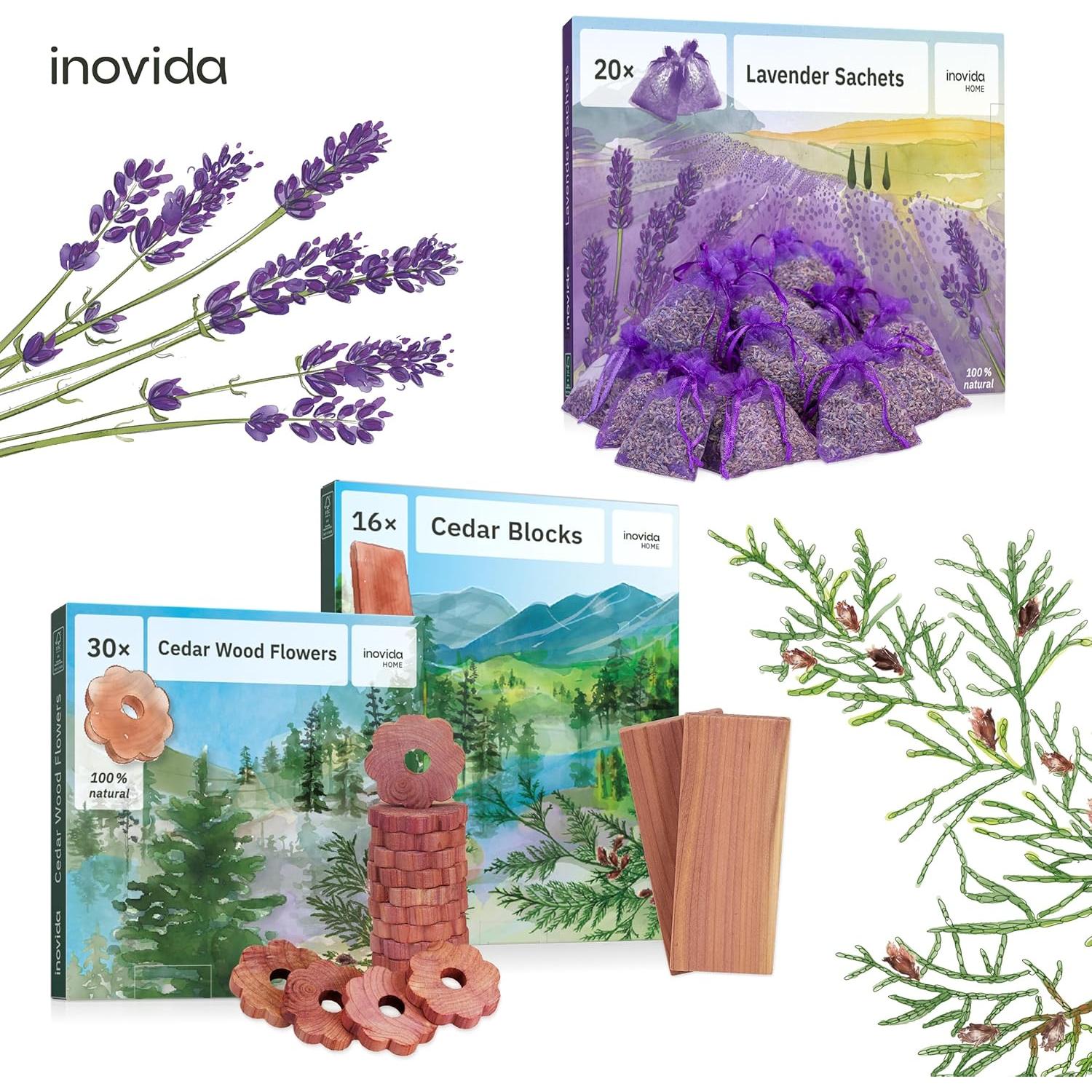 30 Anillos de Madera de Cedro Americano - Ambientador Natural