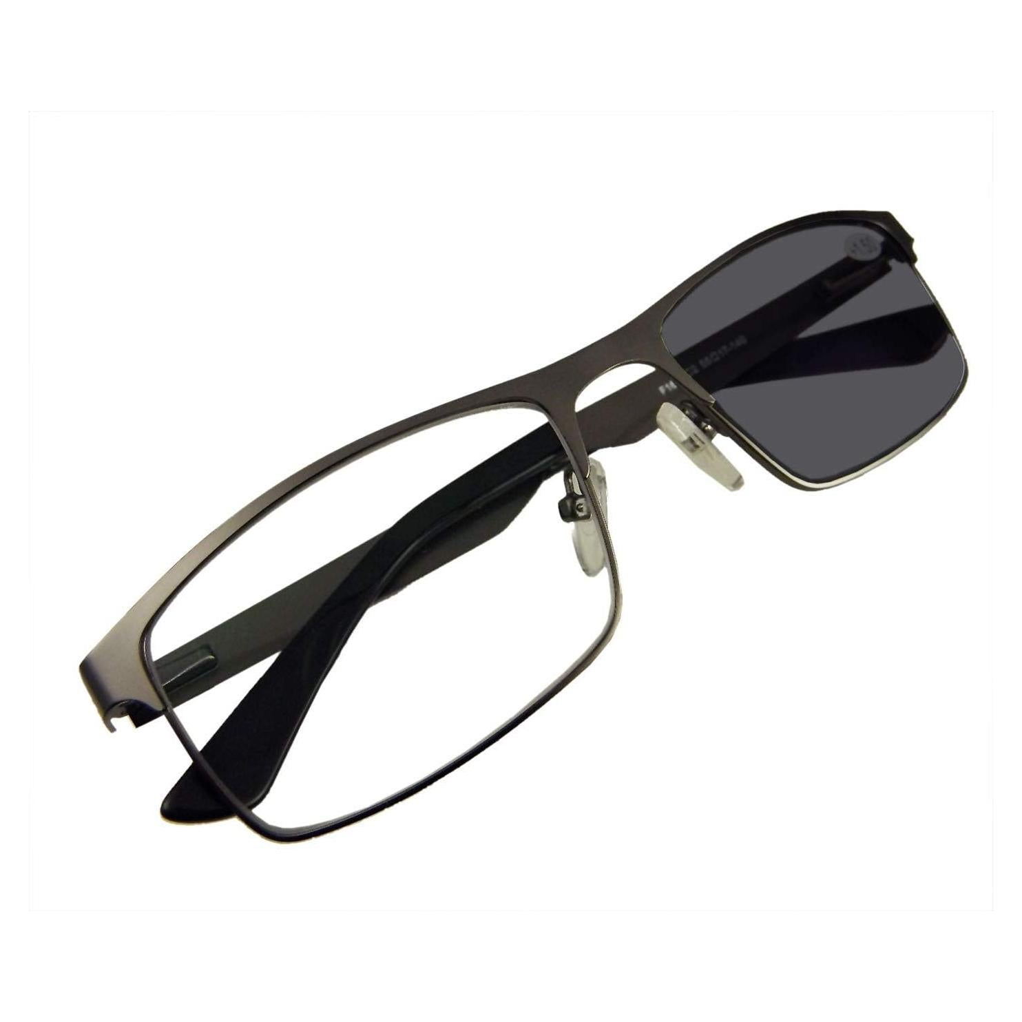 Gafas de lectura foto-cromáticas UV 400 para hombres 55-17