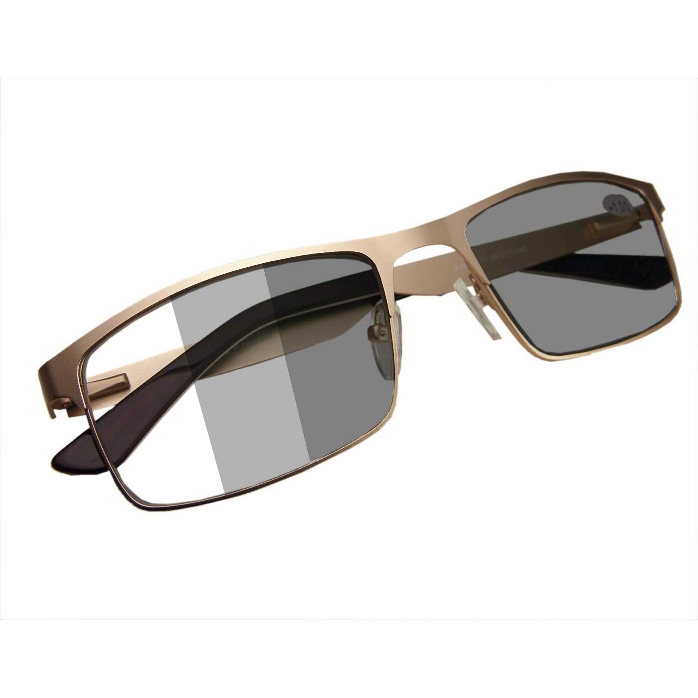 Gafas de lectura fotoquímicas UV 400 para hombres 55-17