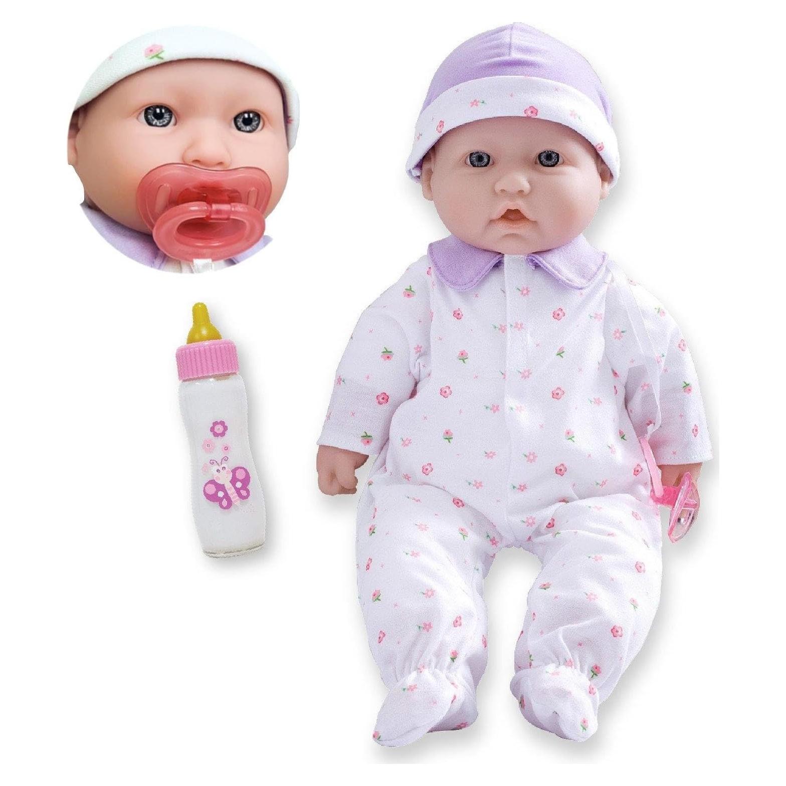 Muñeca La Baby JC Toys 40,64 cm Cuerpo Suave Morado