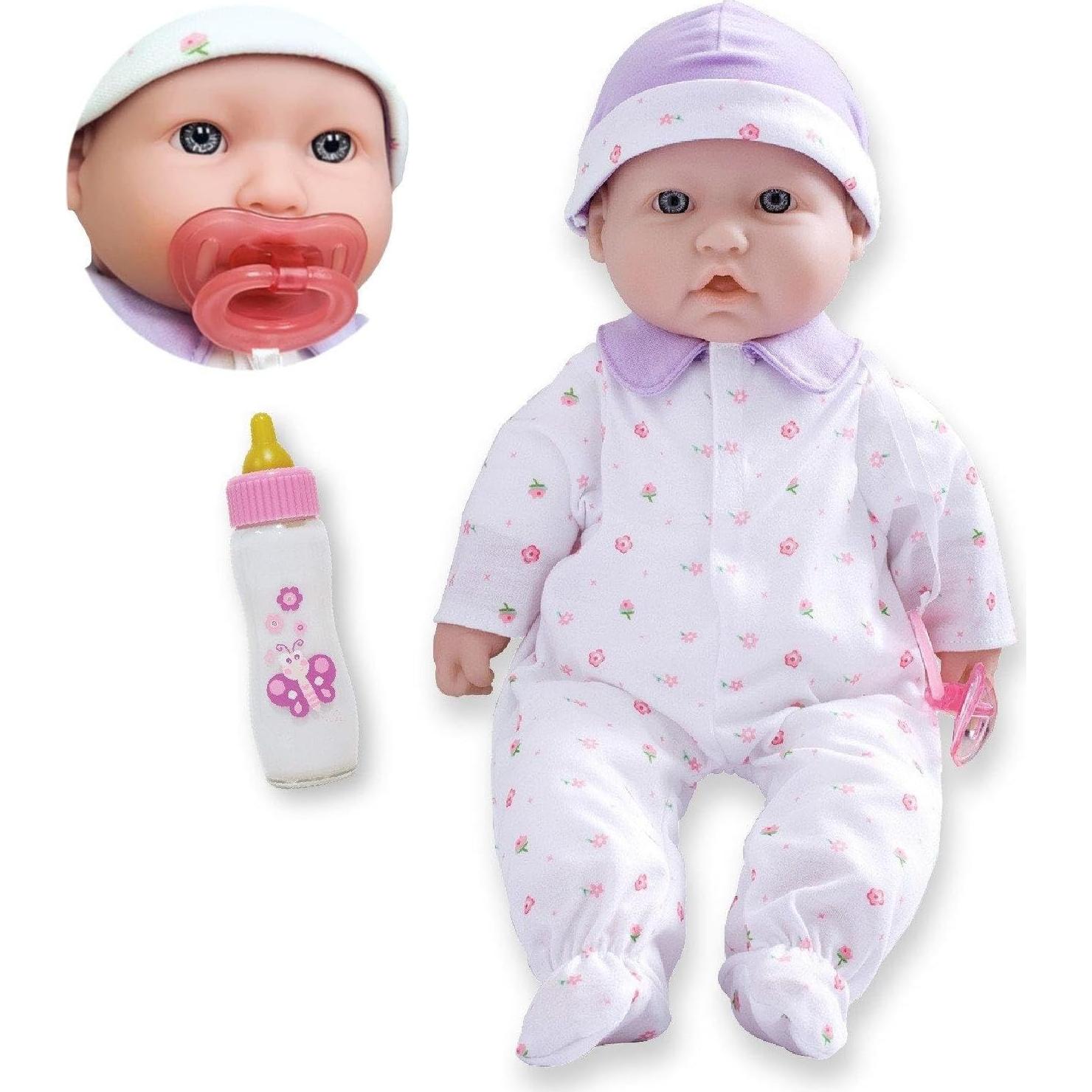 Muñeca La Baby JC Toys 40,64 cm Cuerpo Suave Morado