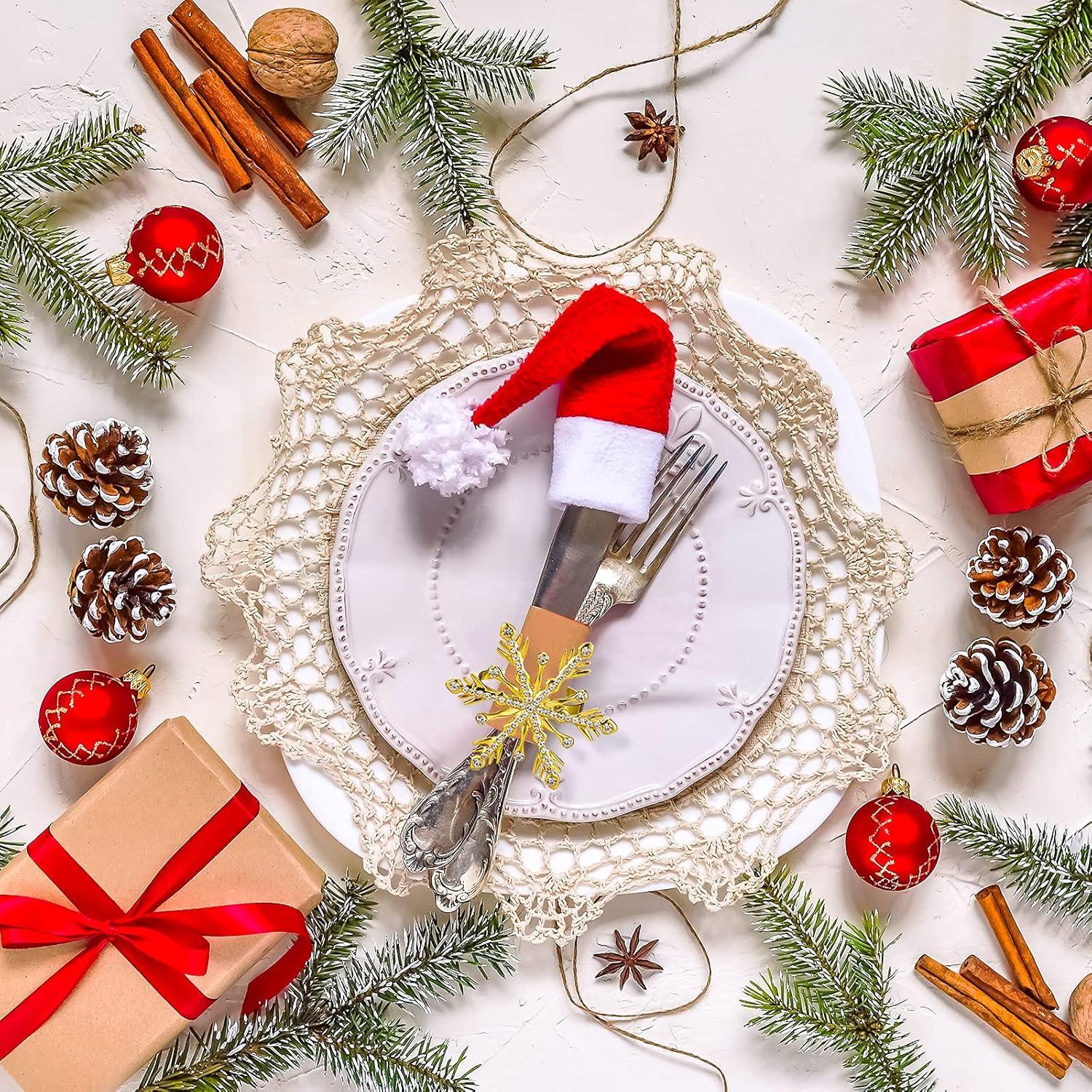 6 Anillos de Servilleta Copo de Nieve Patelai - Oro