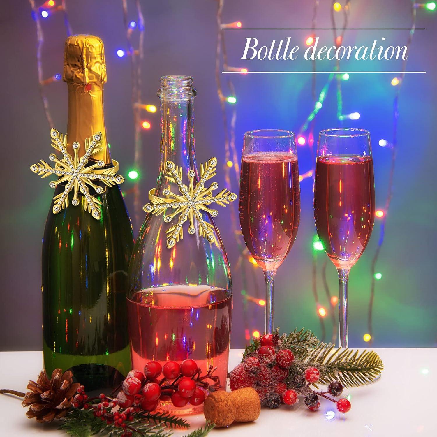 6 Anillos de Servilleta Copo de Nieve Patelai - Oro