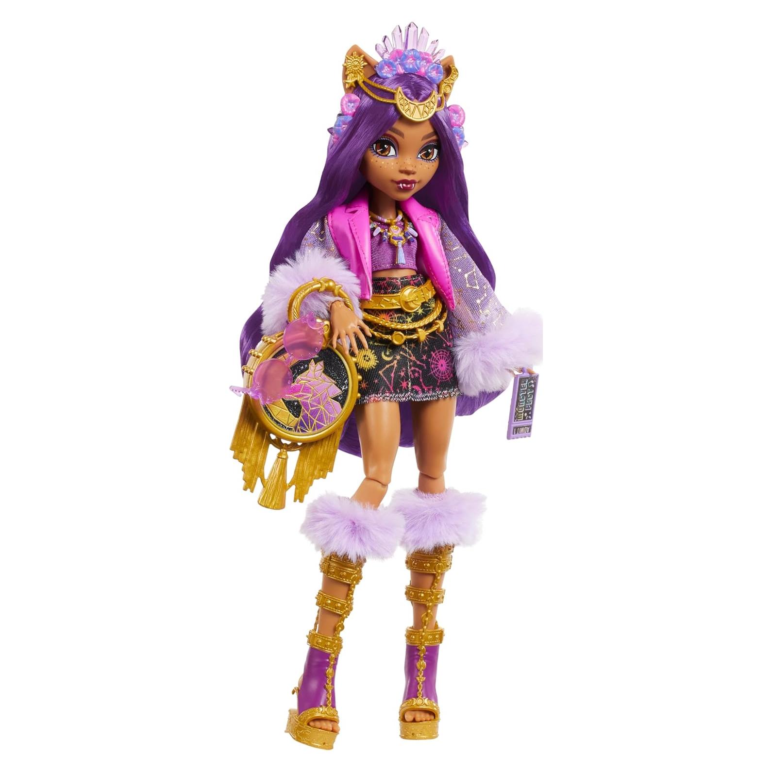 Muñeca Clawdeen Wolf Monster High Monster Fest con accesorios
