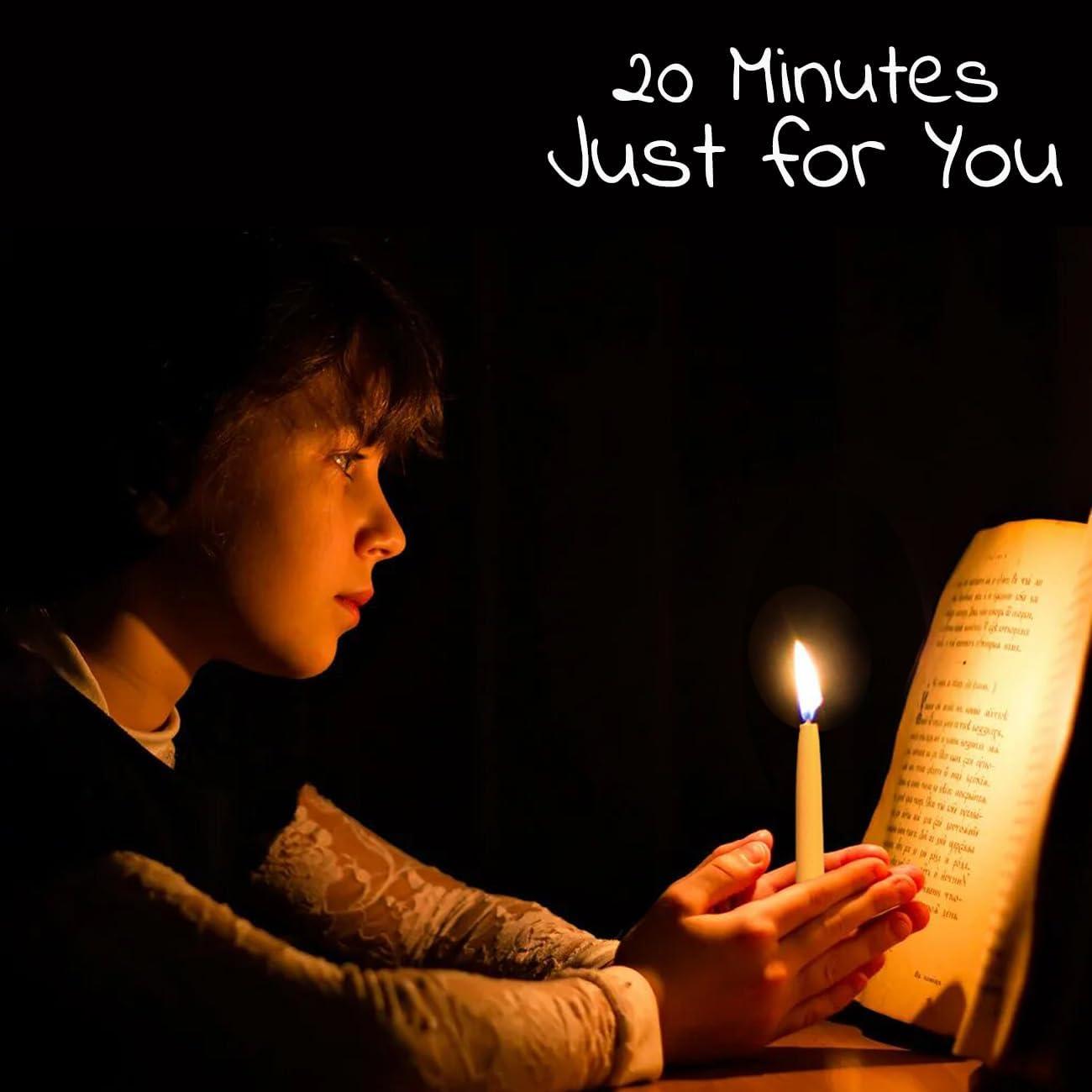 Juego de 30 Velas de Cera de Abeja para Meditación y Yoga