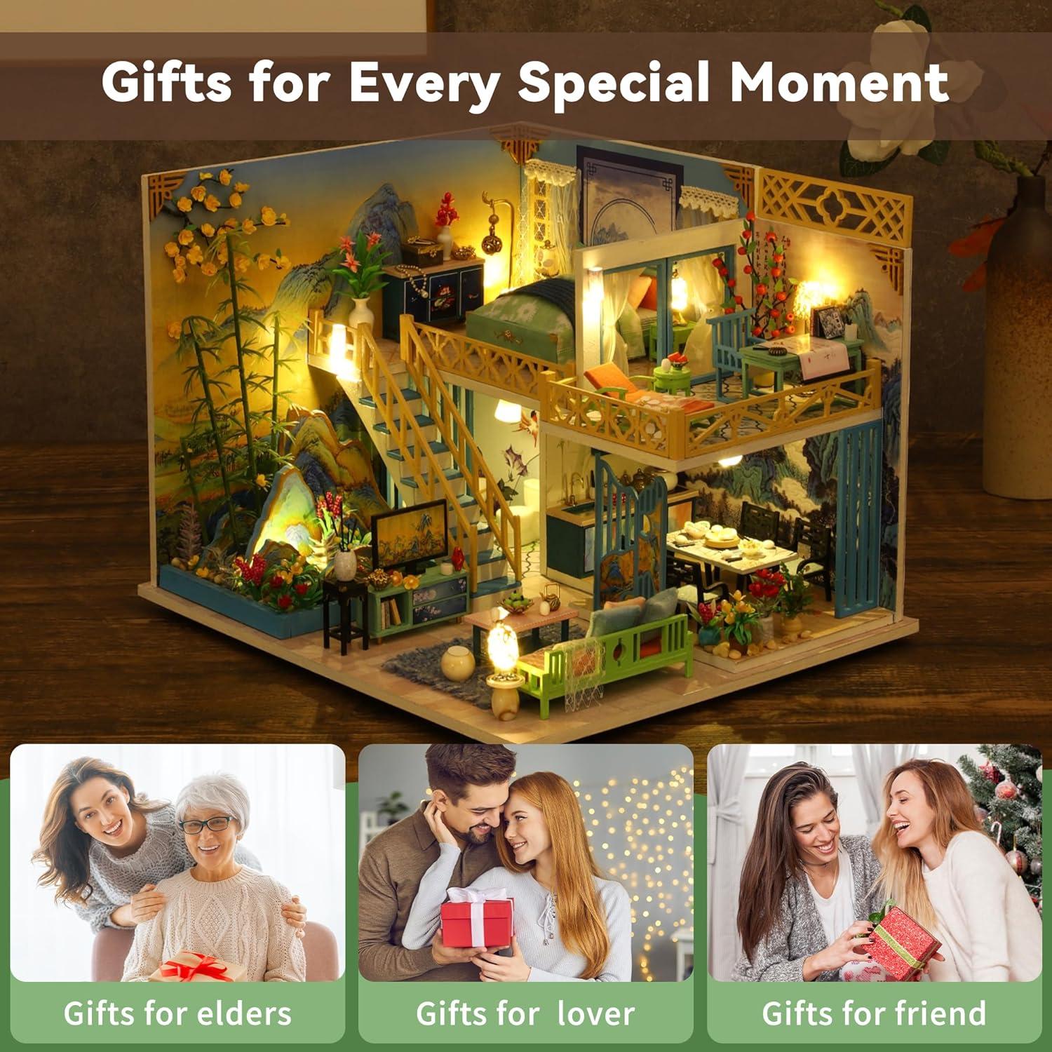 Kit Casa de Madera DIY Flever M038 Miniatura con Muebles