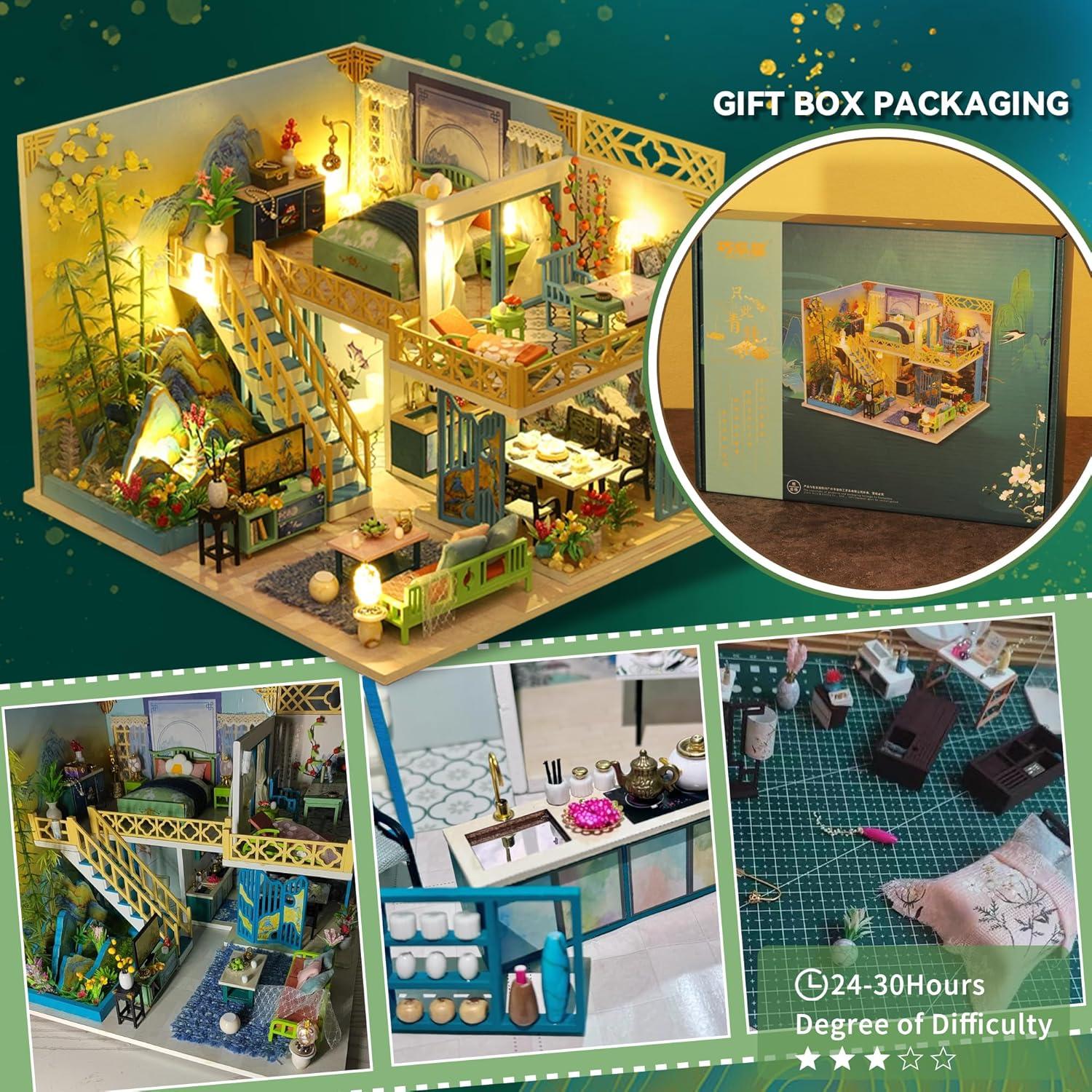 Kit Casa de Madera DIY Flever M038 Miniatura con Muebles