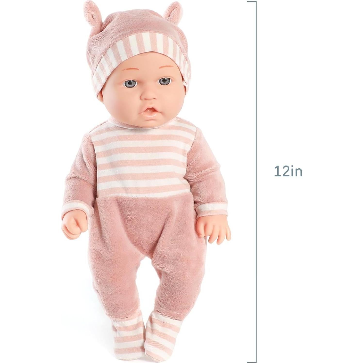 Juego de Muñeca 30 cm Enjoyin con Cuna y Accesorios