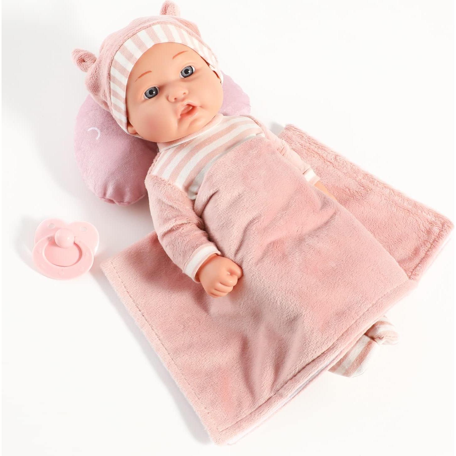 Juego de Muñeca 30 cm Enjoyin con Cuna y Accesorios