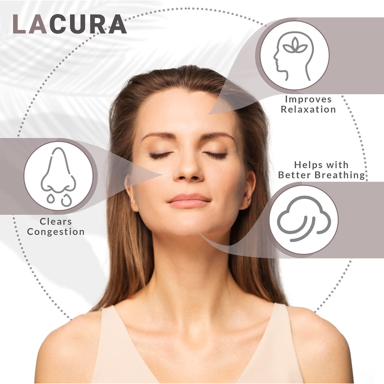 Aceite Esencial LaCura 15ml - Eucalipto y Menta para Respiración Clara