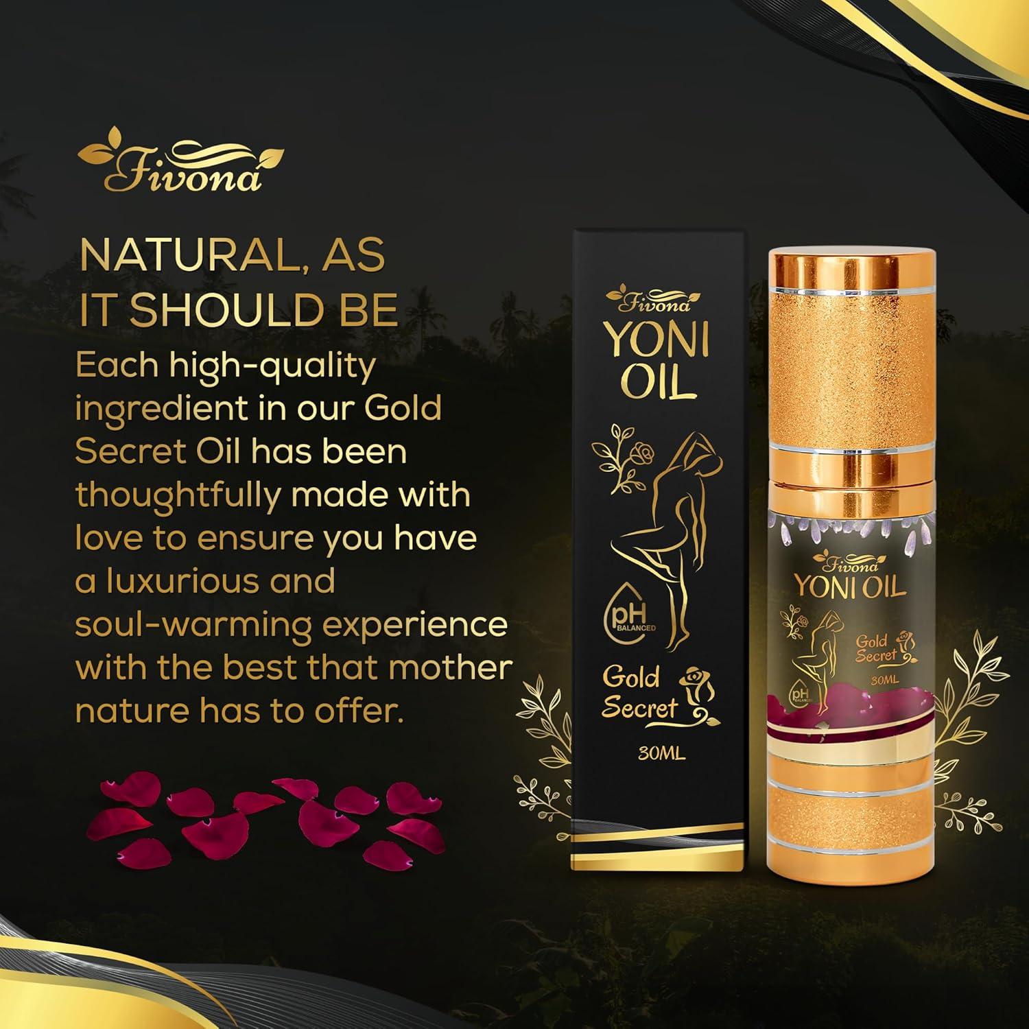 Aceite Yoni Fivona Gold Secret 81g - Hidratante Natural Femenino